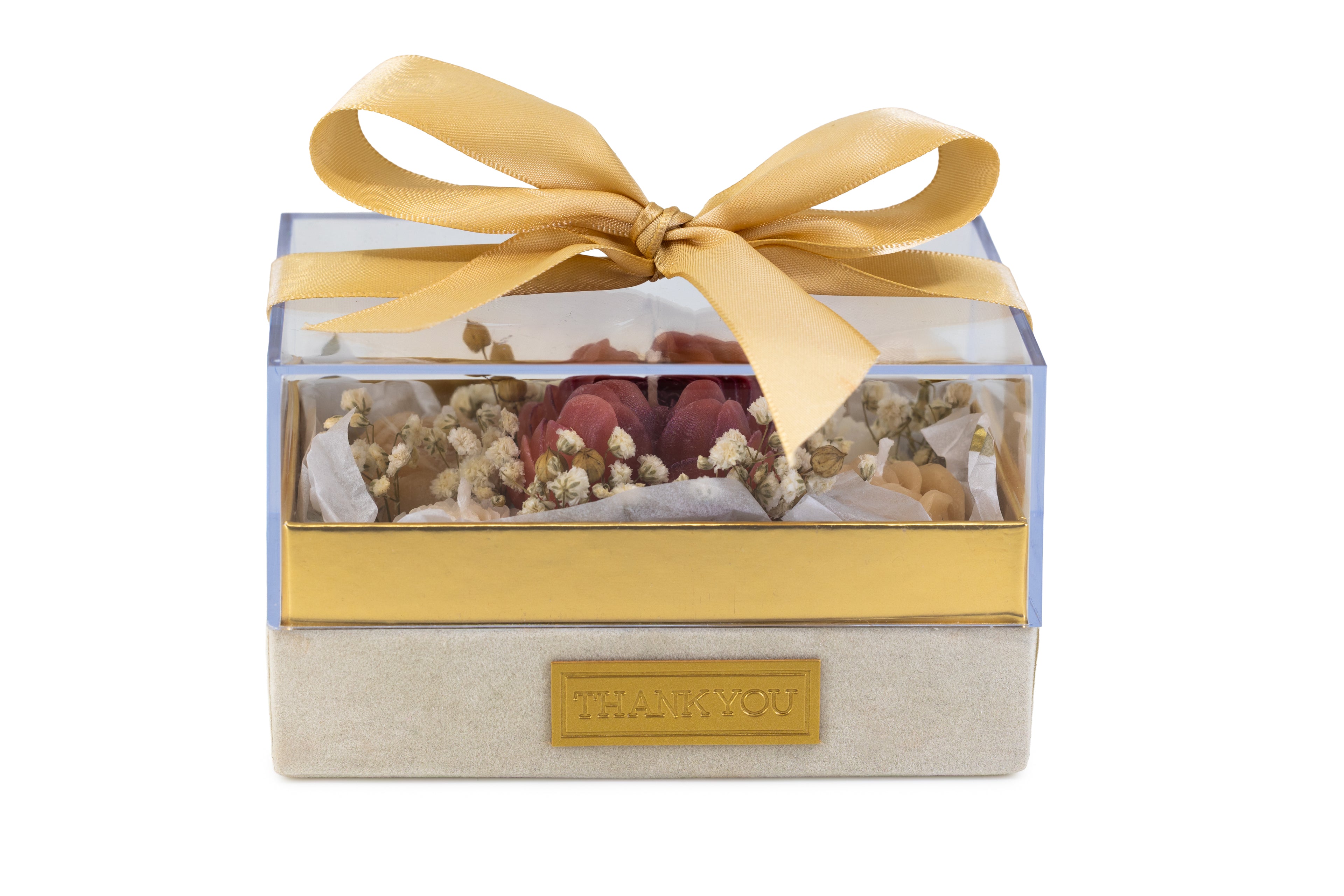 Gold Thank You Box - Pink