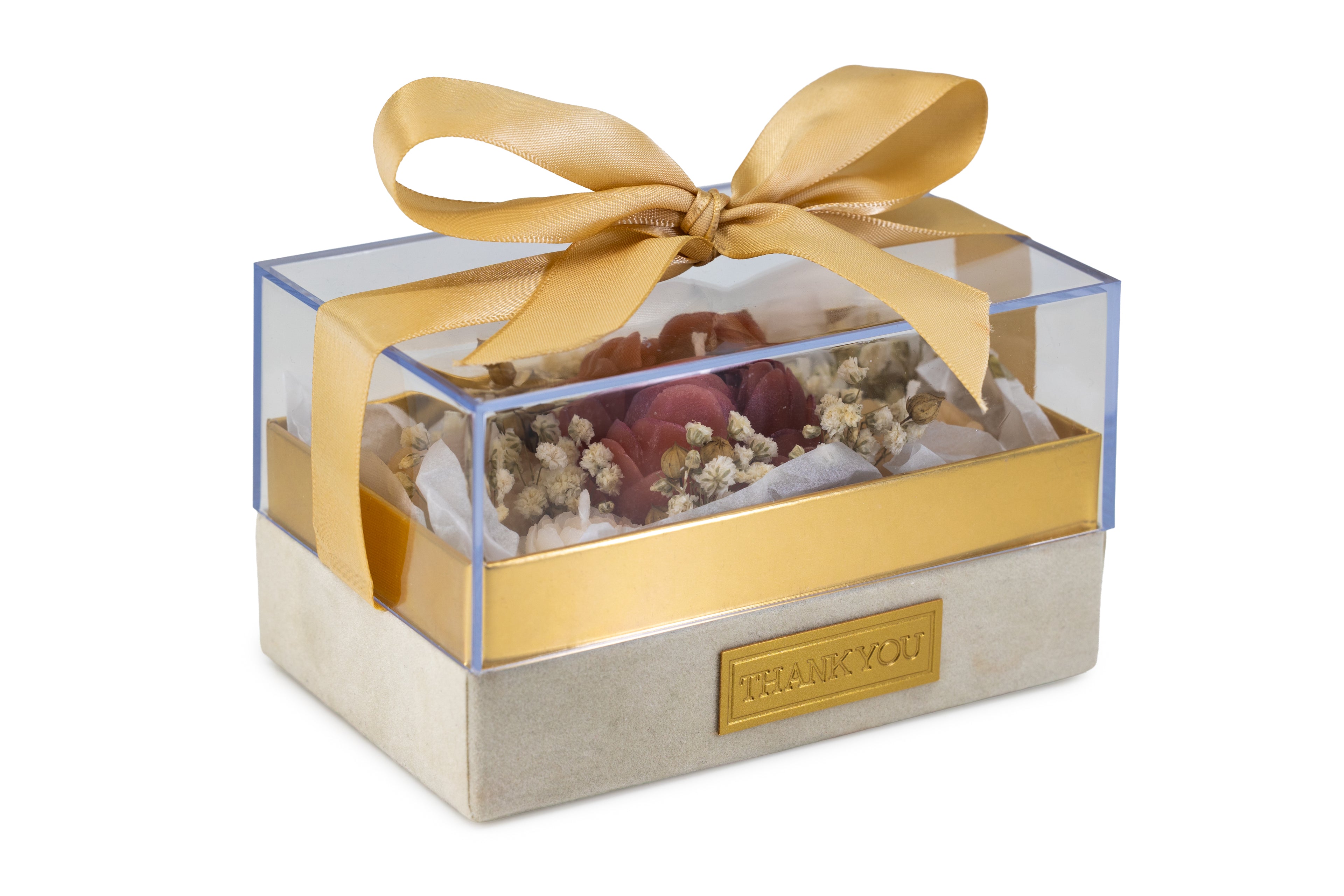 Gold Thank You Box - Pink