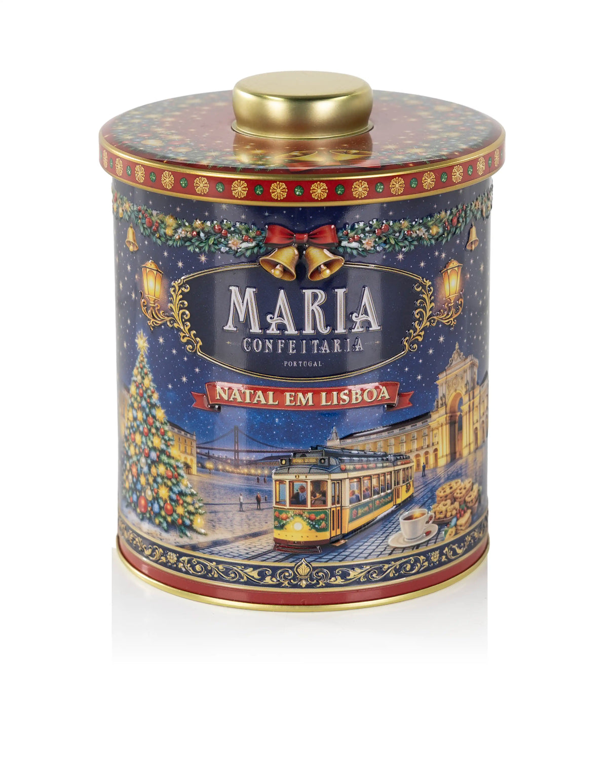 Lata de Bolachas "Natal em Lisboa" Maria Confeitaria 150g