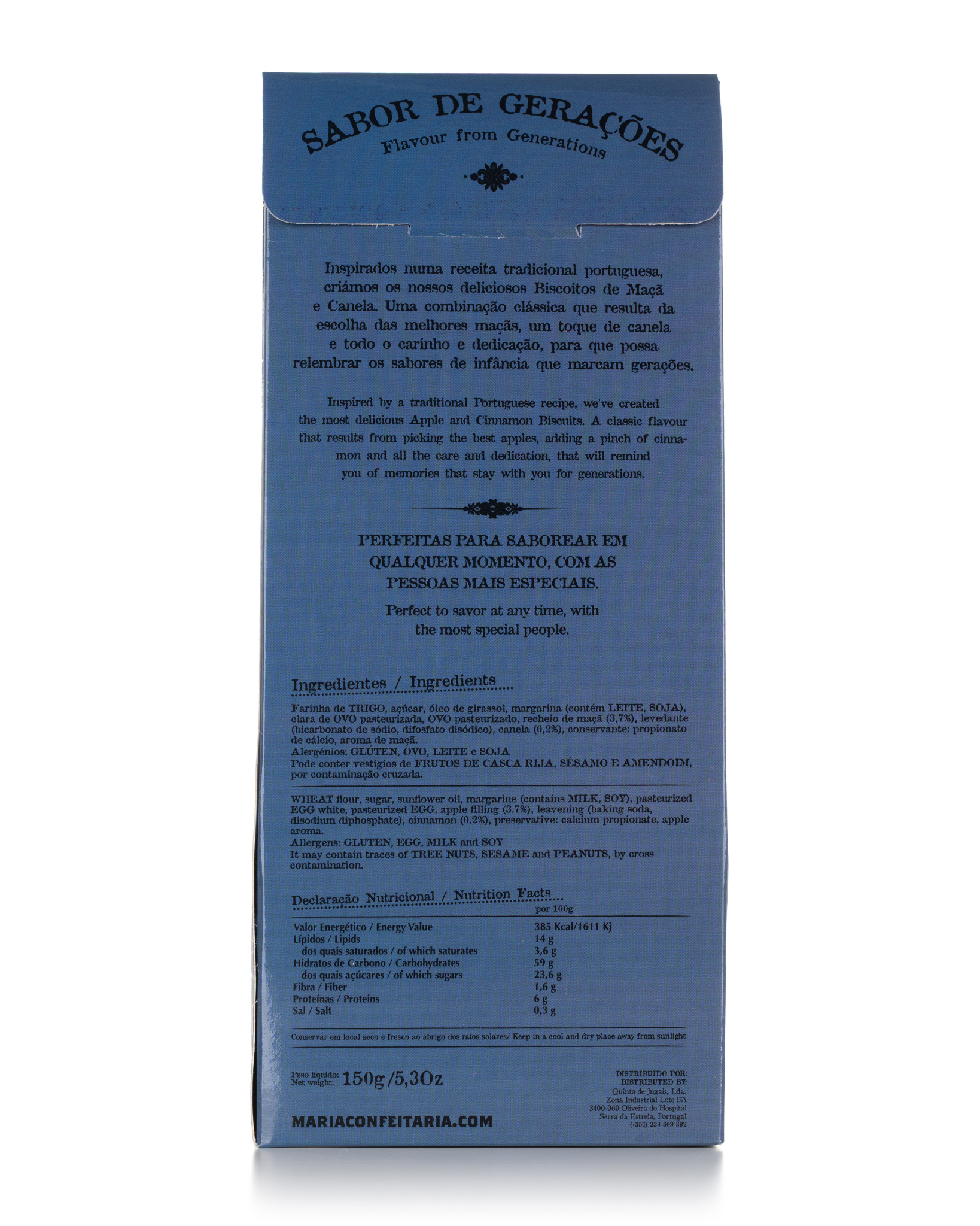 Apple and Cinnamon Cookies Maria Confeitaria Serra da Estrela Edition 150g