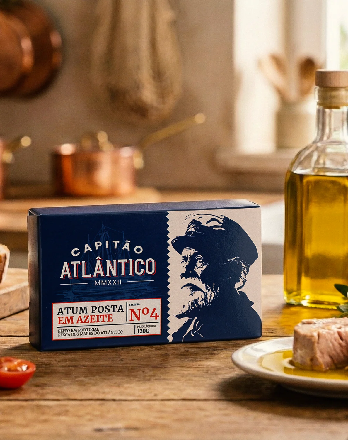 Atum Posta em Azeite Capitão Atlântico 120g