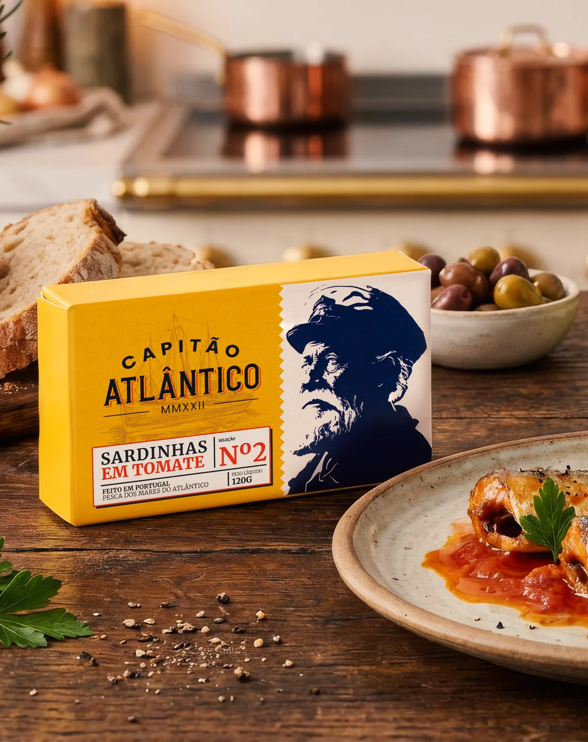 Sardinhas em Tomate Capitão Atlântico 120g