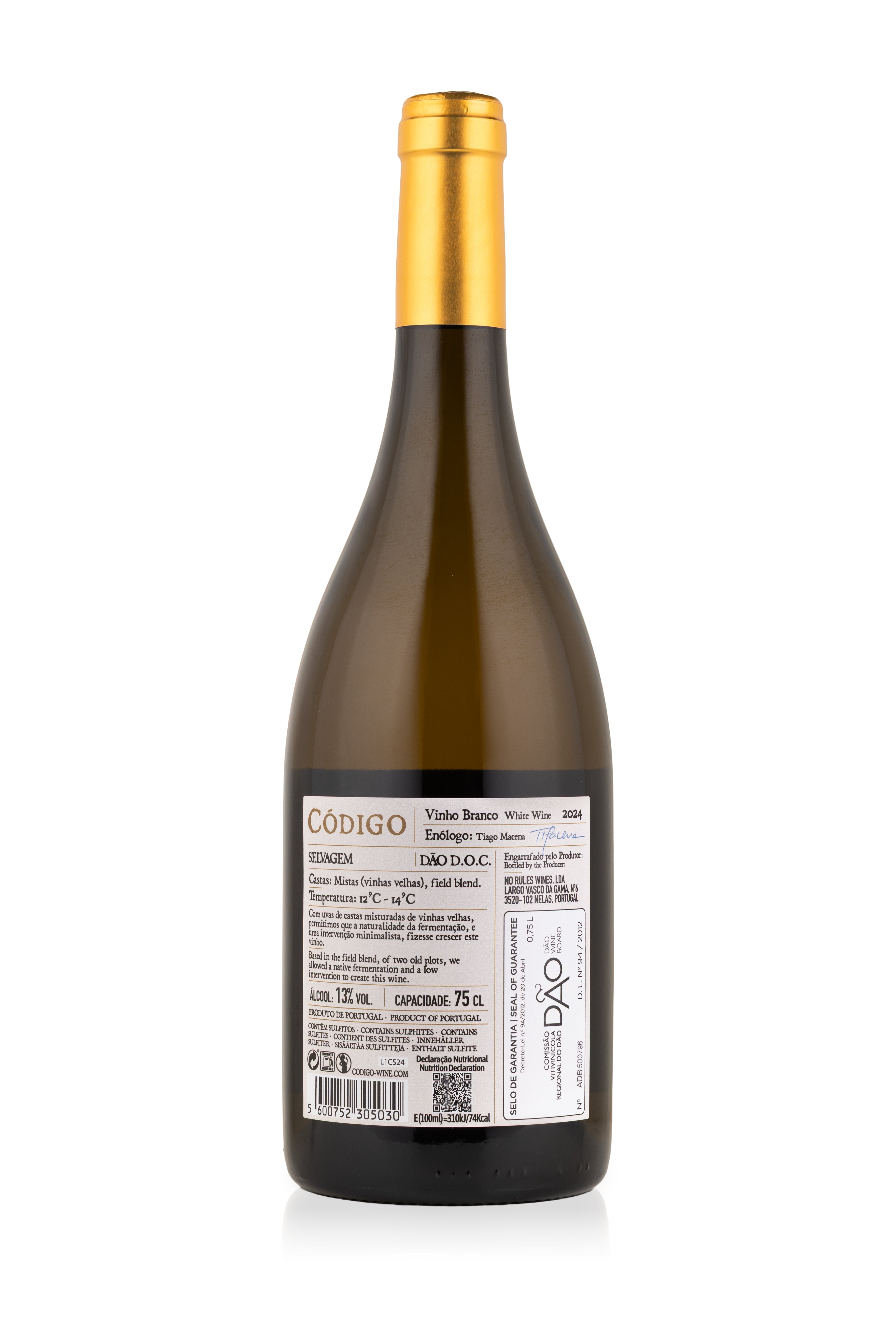 Vinho Branco Código Selvagem 75cl