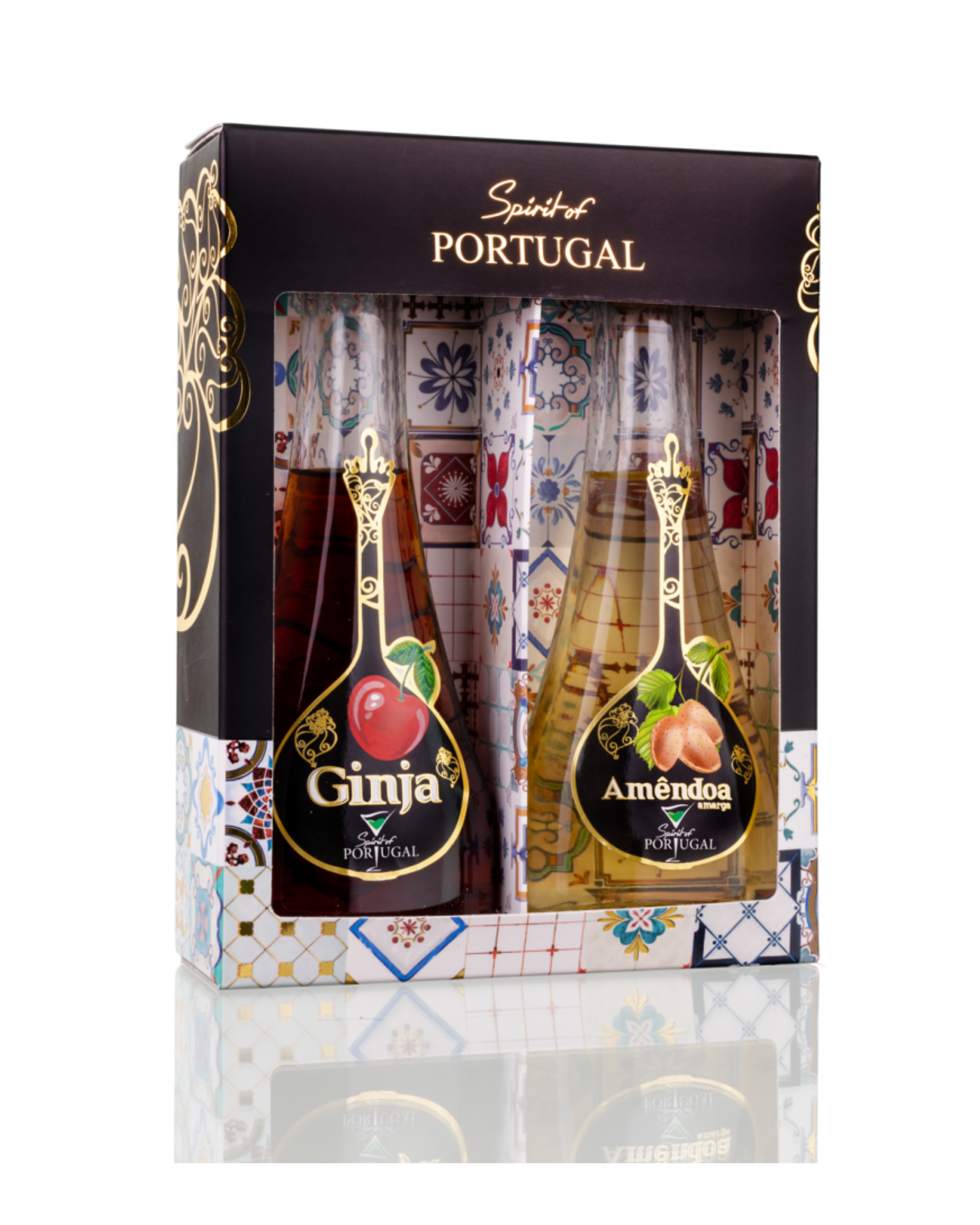 Caixa c 2 garrafas Ginja + Amêndoa Amarga 20cl