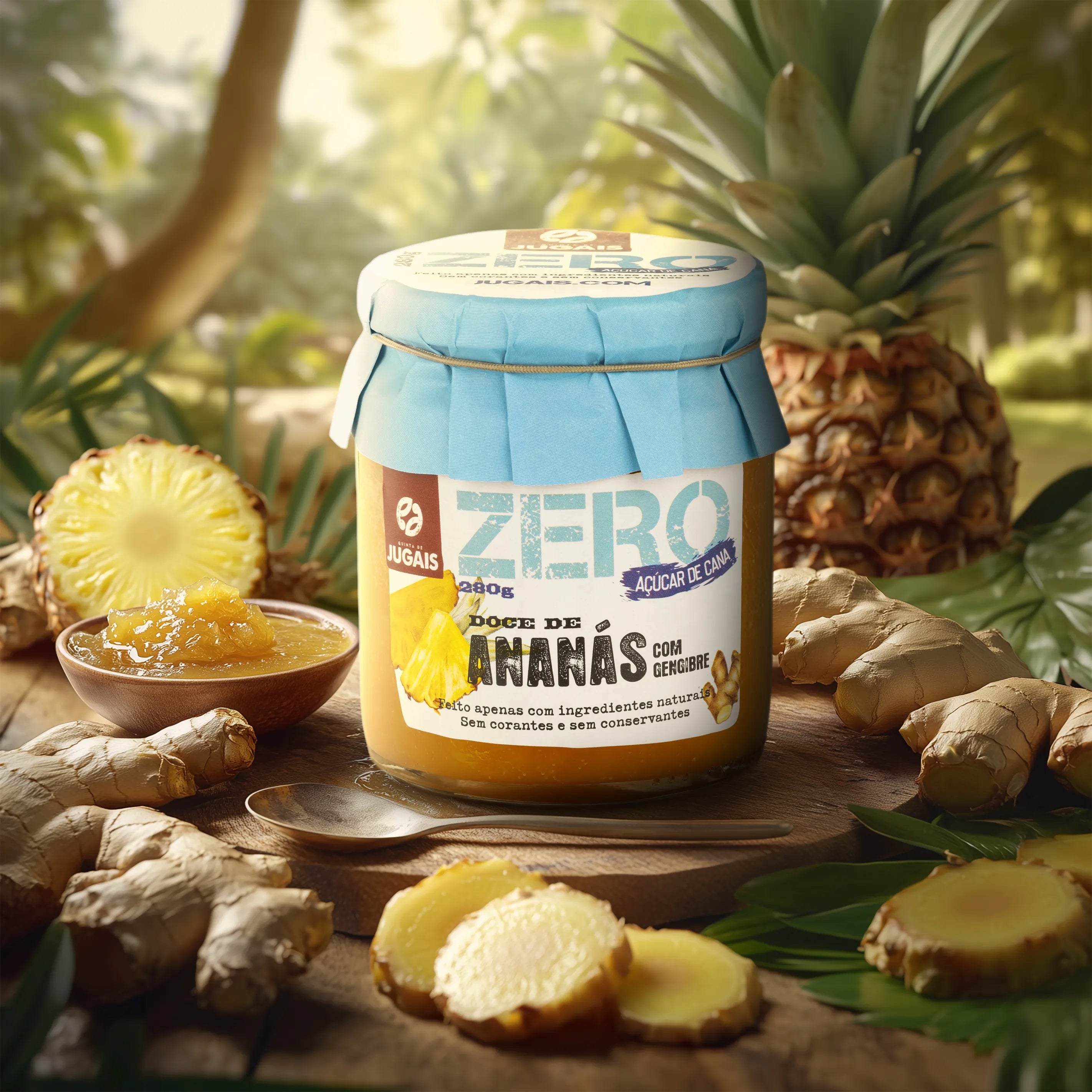 Zero Pineapple and Ginger Jam Quinta de Jugais 280g