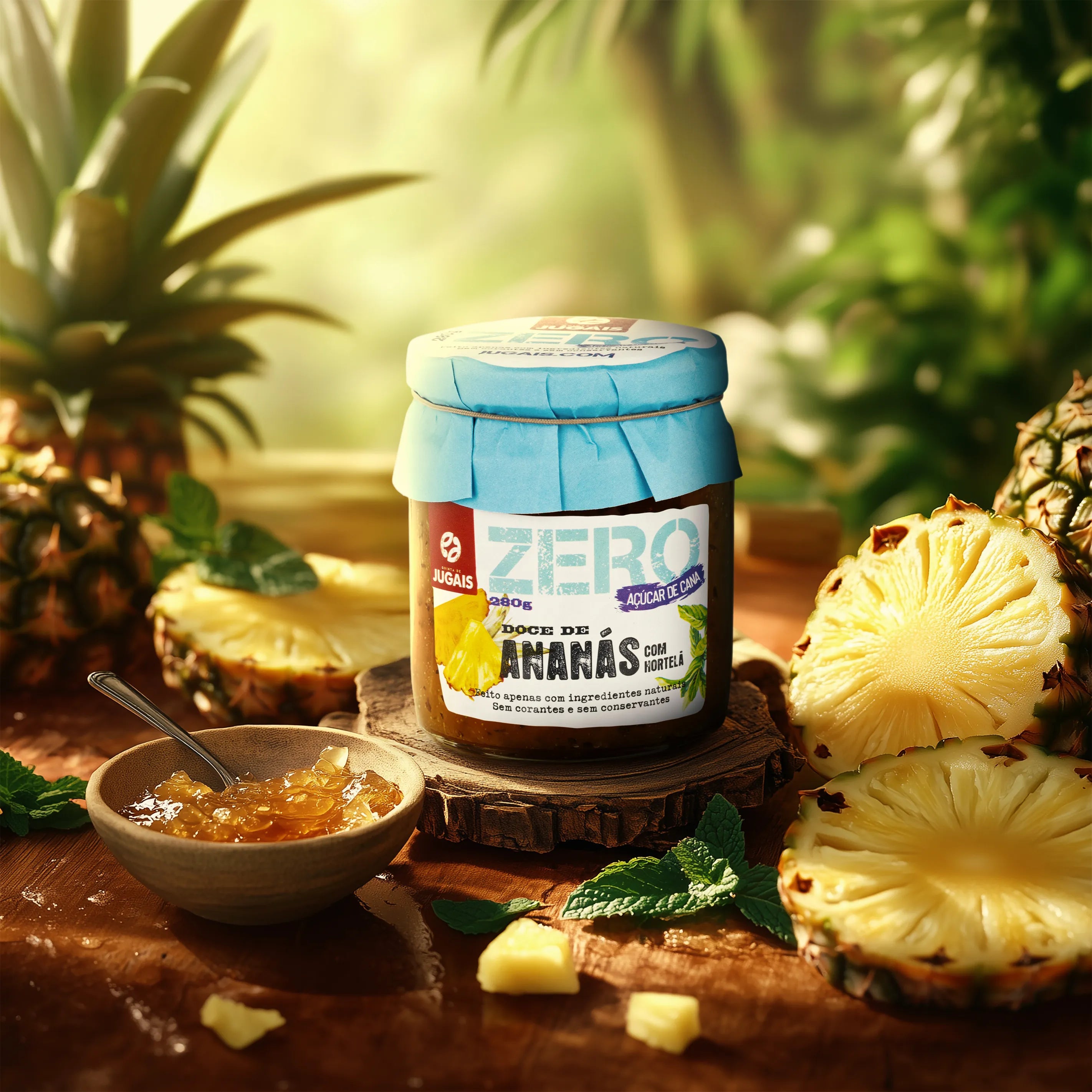 Zero Pineapple and Mint Jam Quinta de Jugais 280g