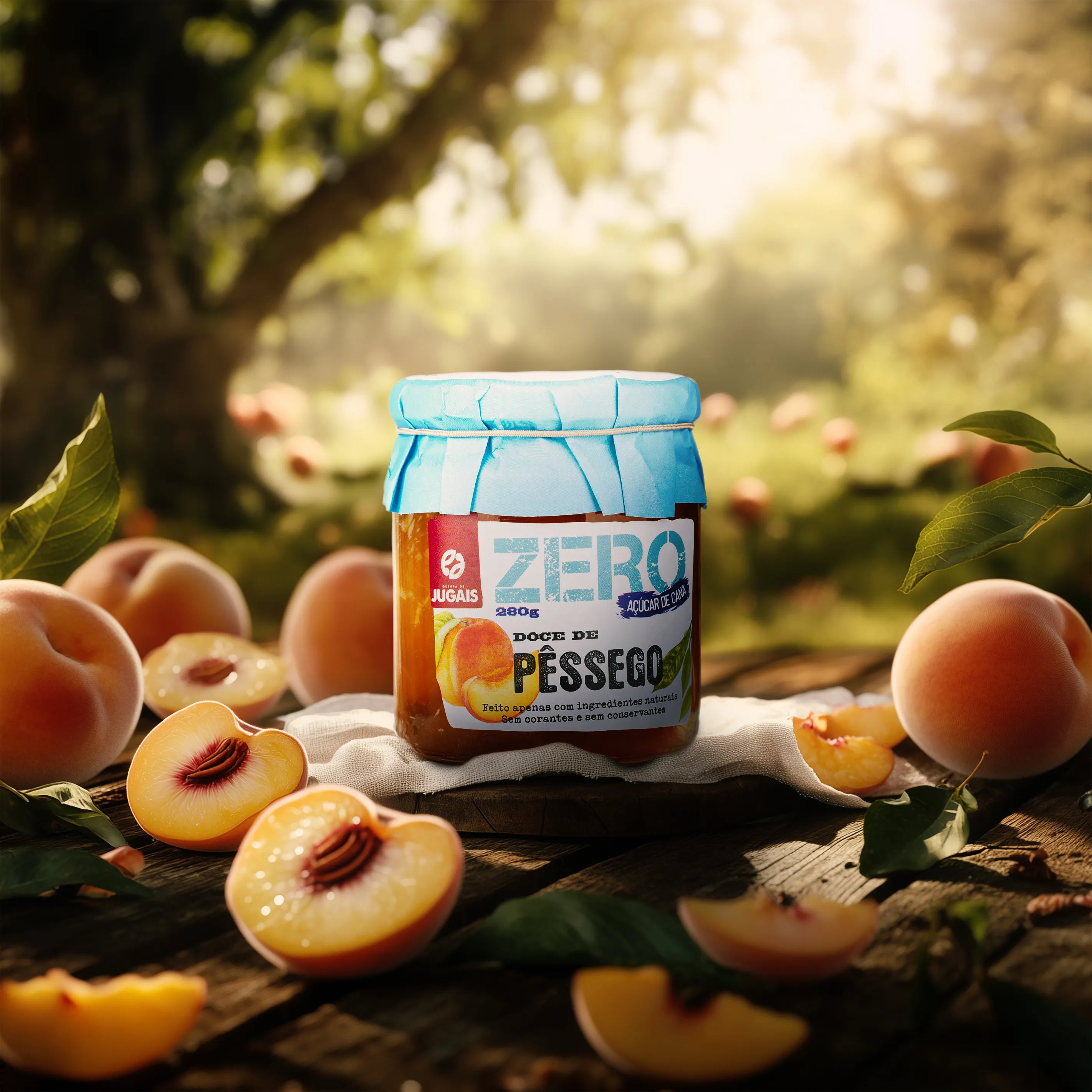 Zero Peach Jam Quinta de Jugais 280g