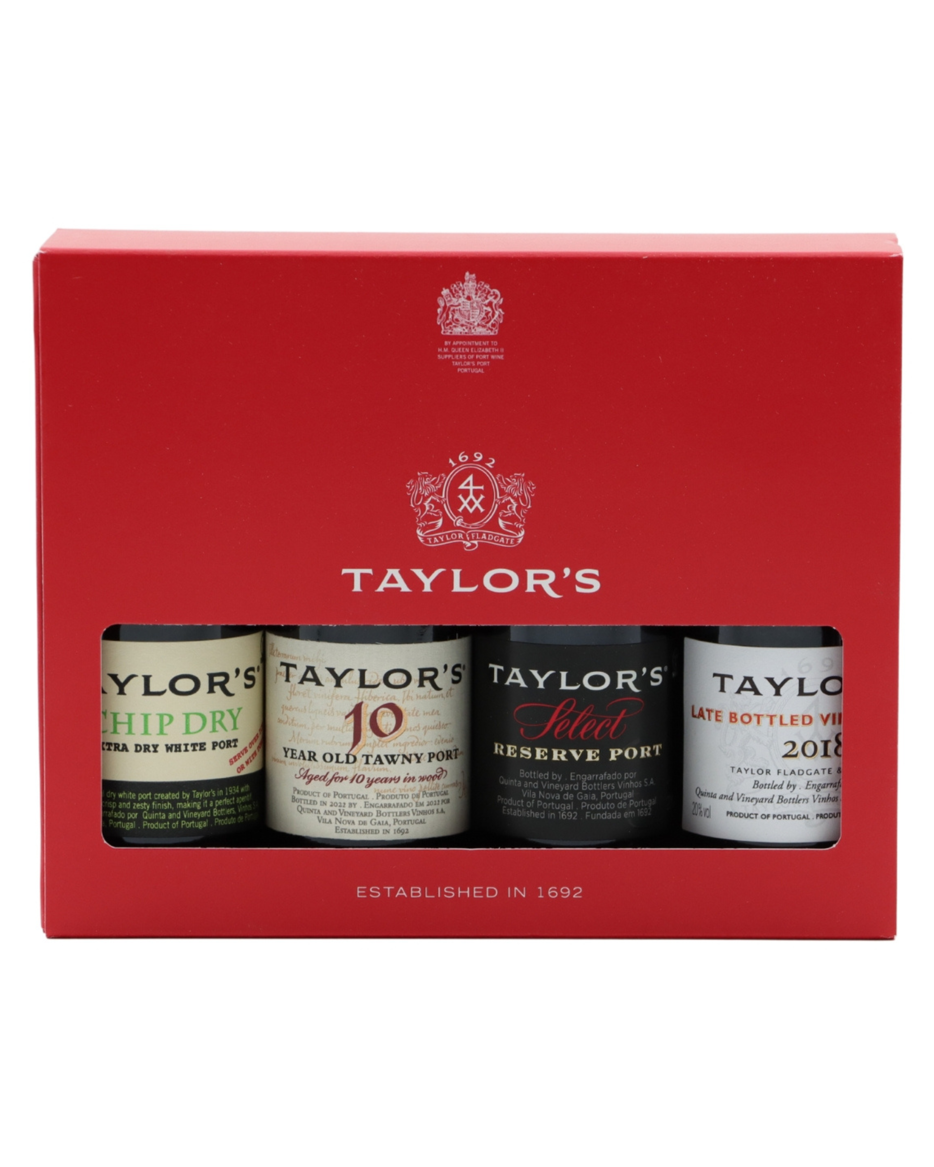 Estojo c/4 miniaturas vinho do Porto Taylor&