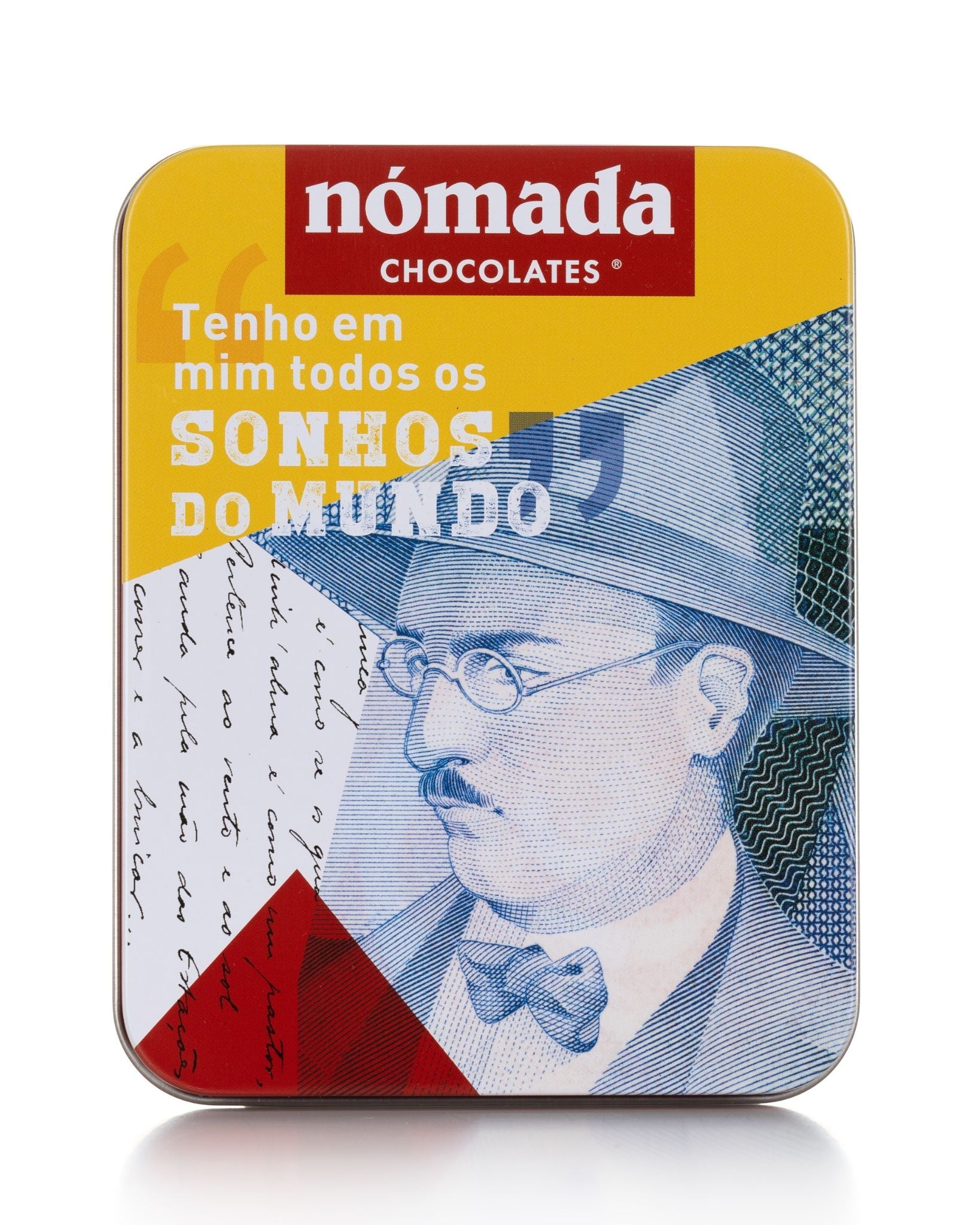 "Fernando Pessoa" Chocolate Tin by Nómada Chocolates 50g
