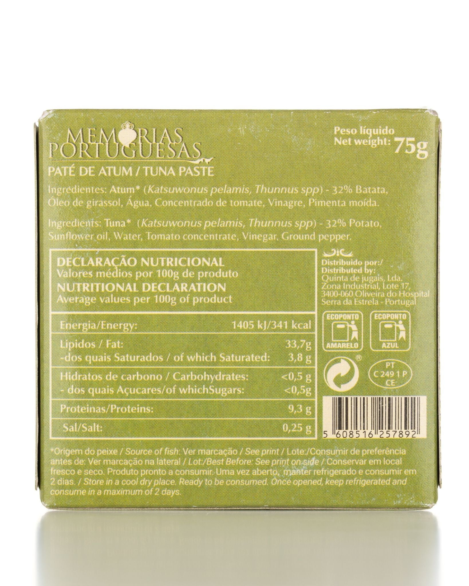 Patê de Atum Memórias Portuguesas 75g