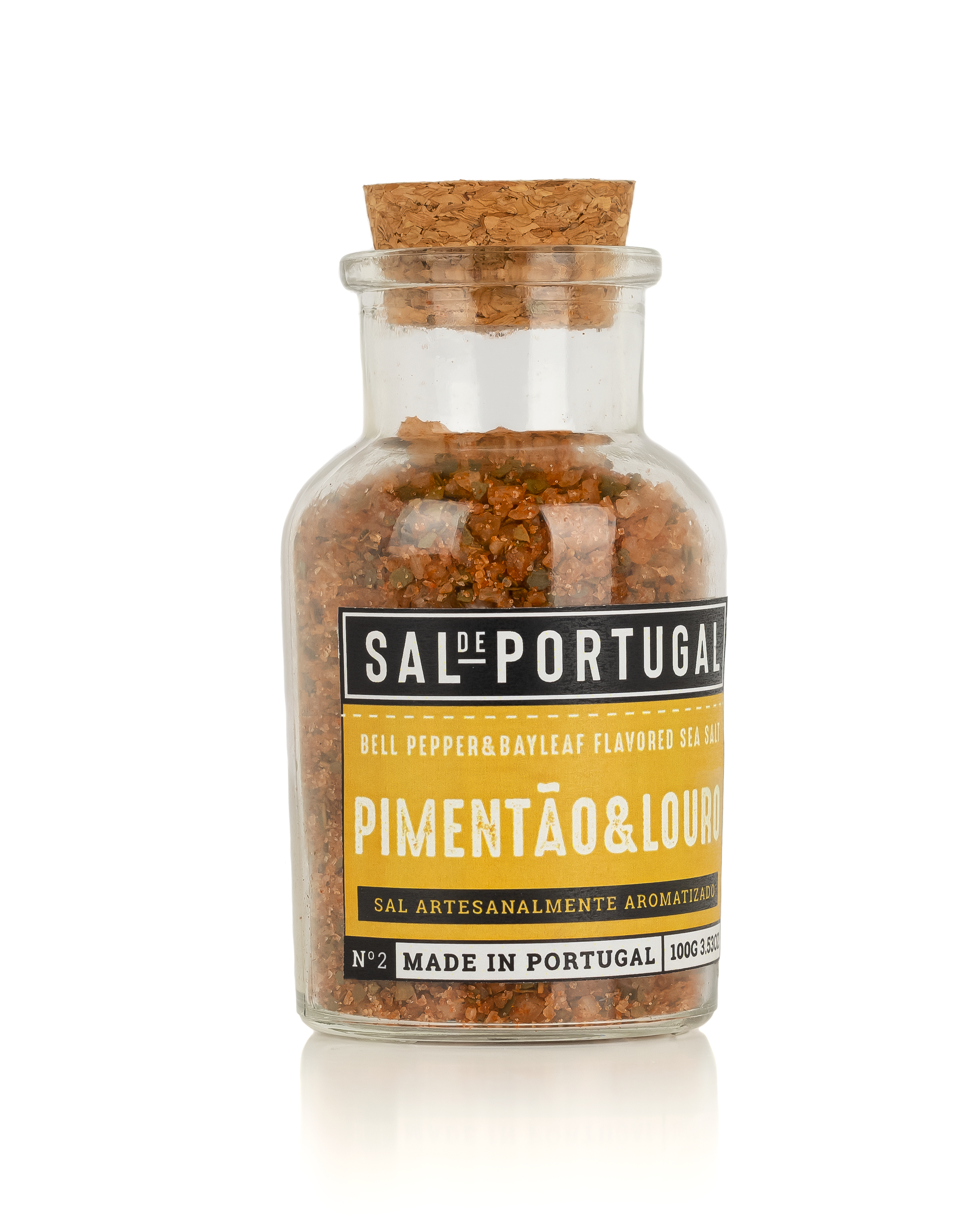 Sal Aromatizado Pimentão e Louro Sal de Portugal 150g