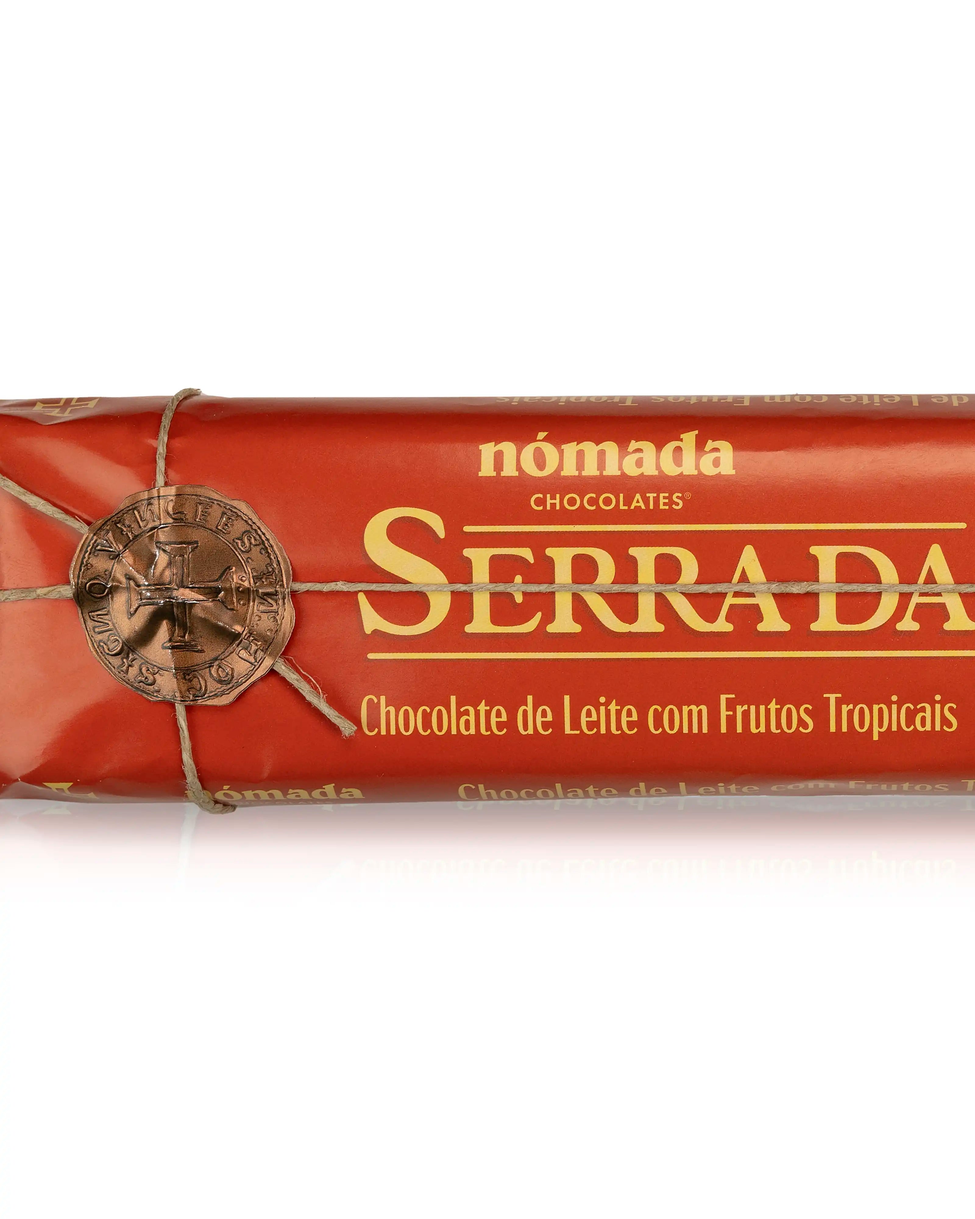 Milk Chocolate Tablet with Tropical Fruits 300g Nómada