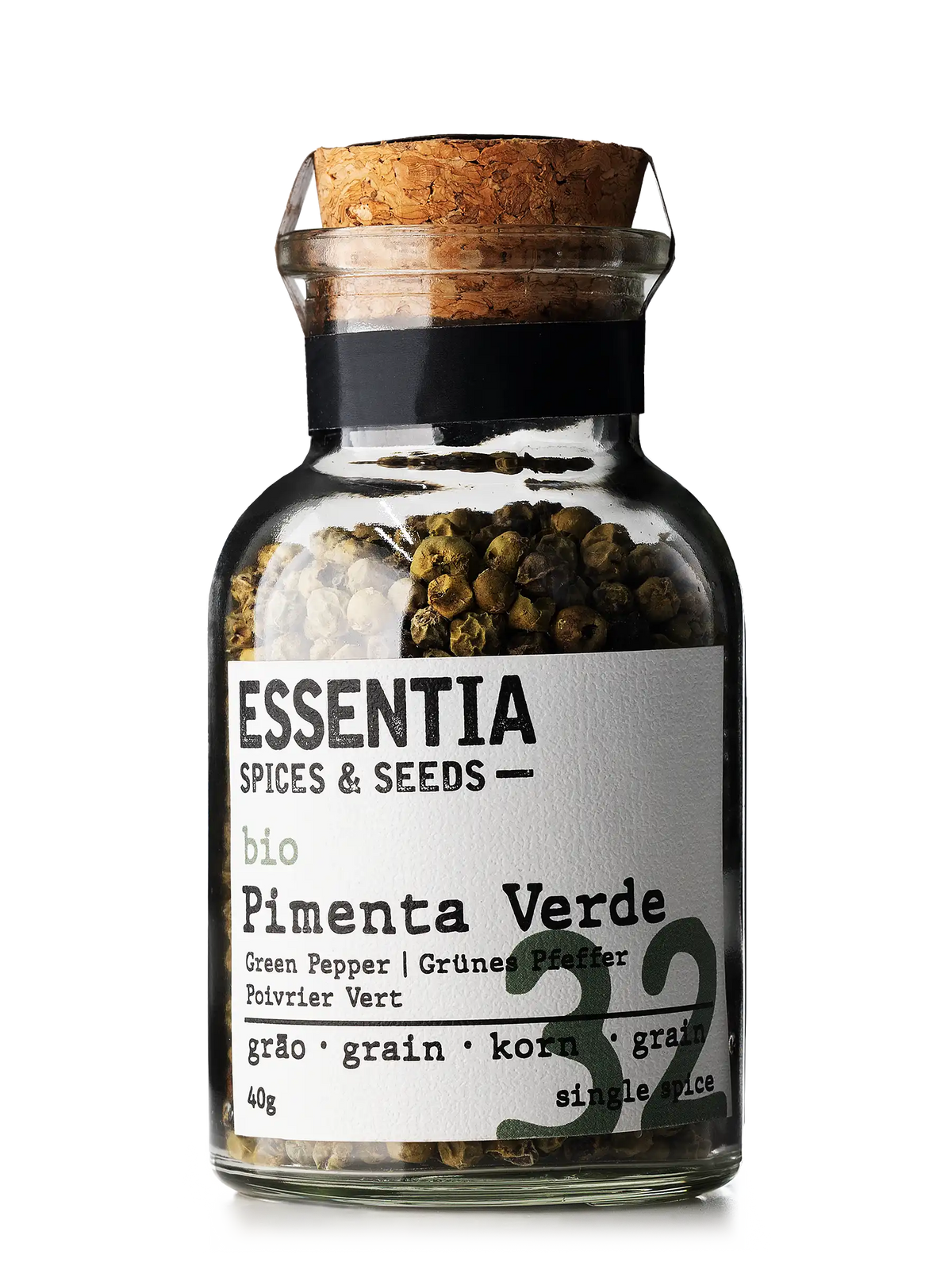 Essentia Green Peppercorns 40g