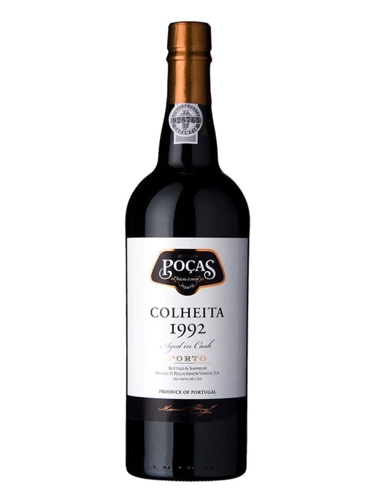 A Bottle of Poças Harvest 1992 Port Wine