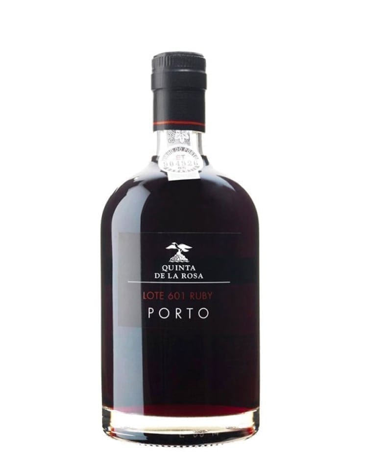 A Bottle of Quinta de la Rosa Ruby Lote 601 Port Wine 50cl