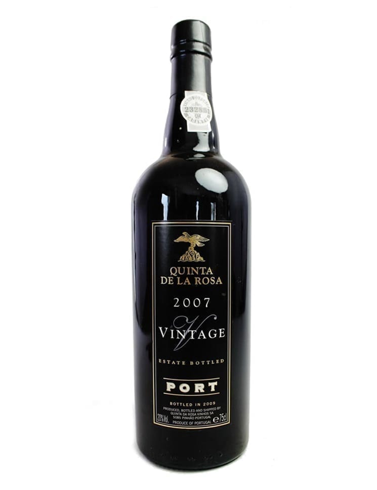 A Bottle of Quinta de la Rosa Vintage 2007 Port