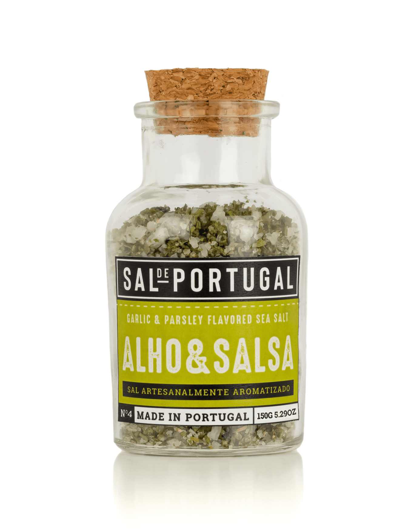 Sal Aromatizado Alho e Salsa Sal de Portugal 150g