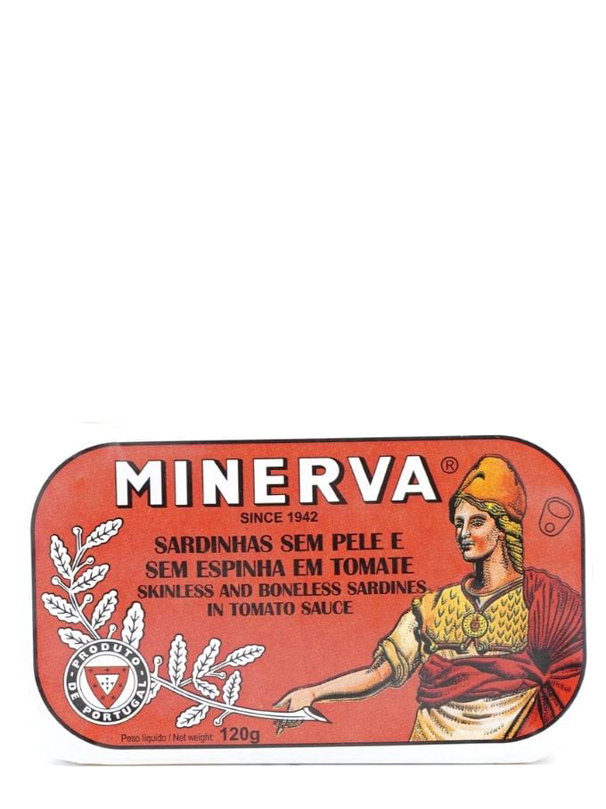Skinless and Boneless Sardines in Tomato Sauce Minerva 120g Alma de