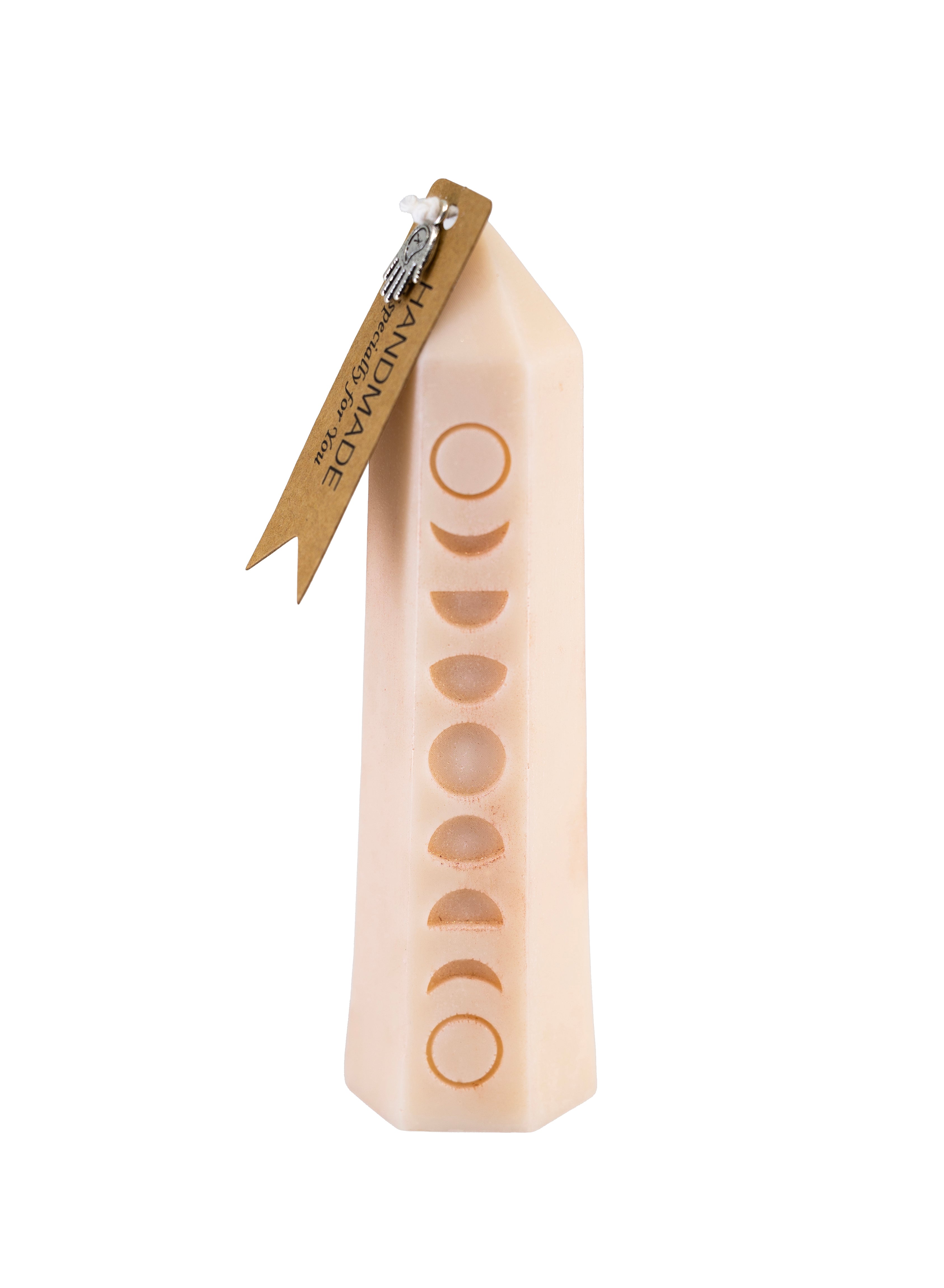 Beige Lunar Obelisk Scented Candle