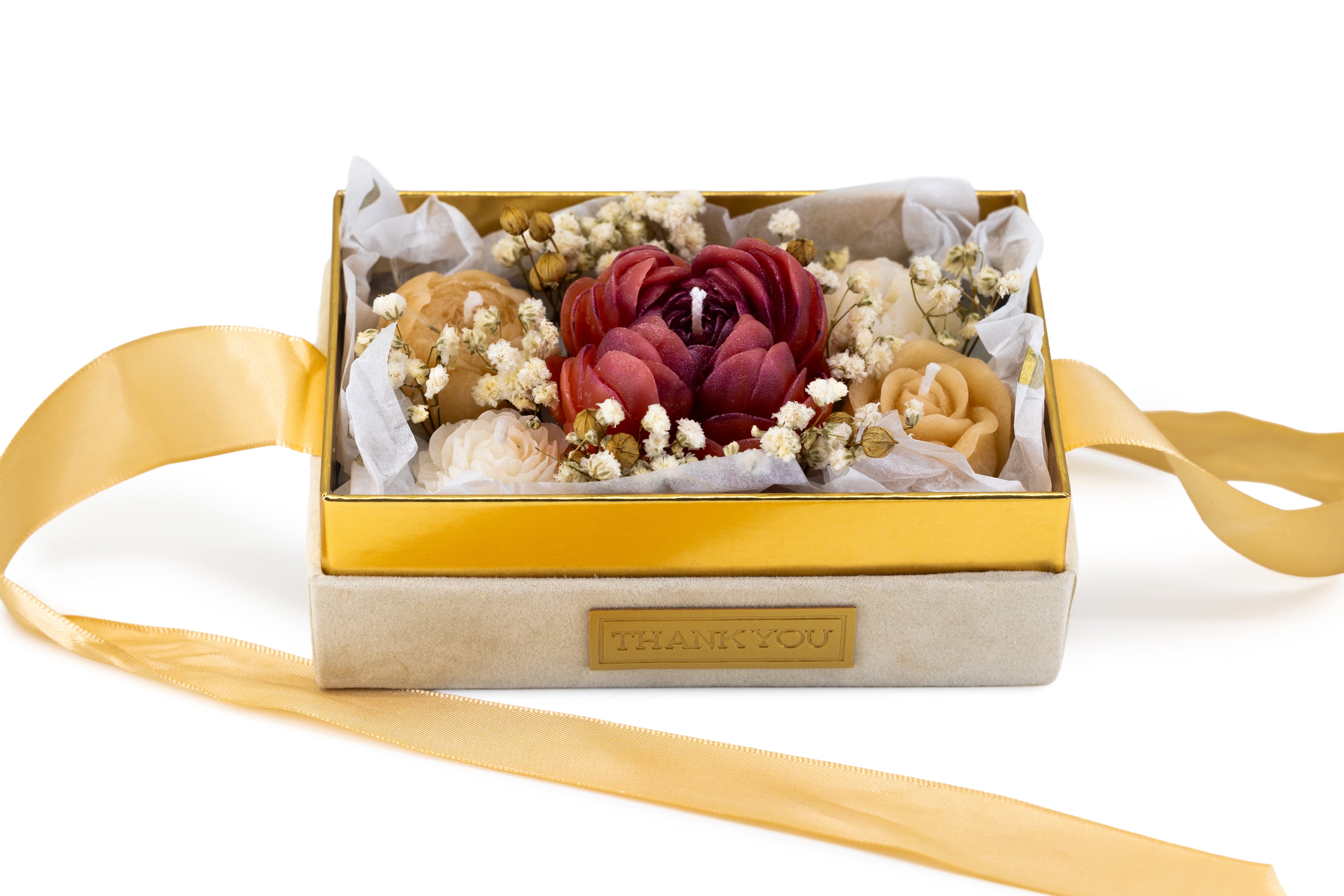 Gold Thank You Box - Pink