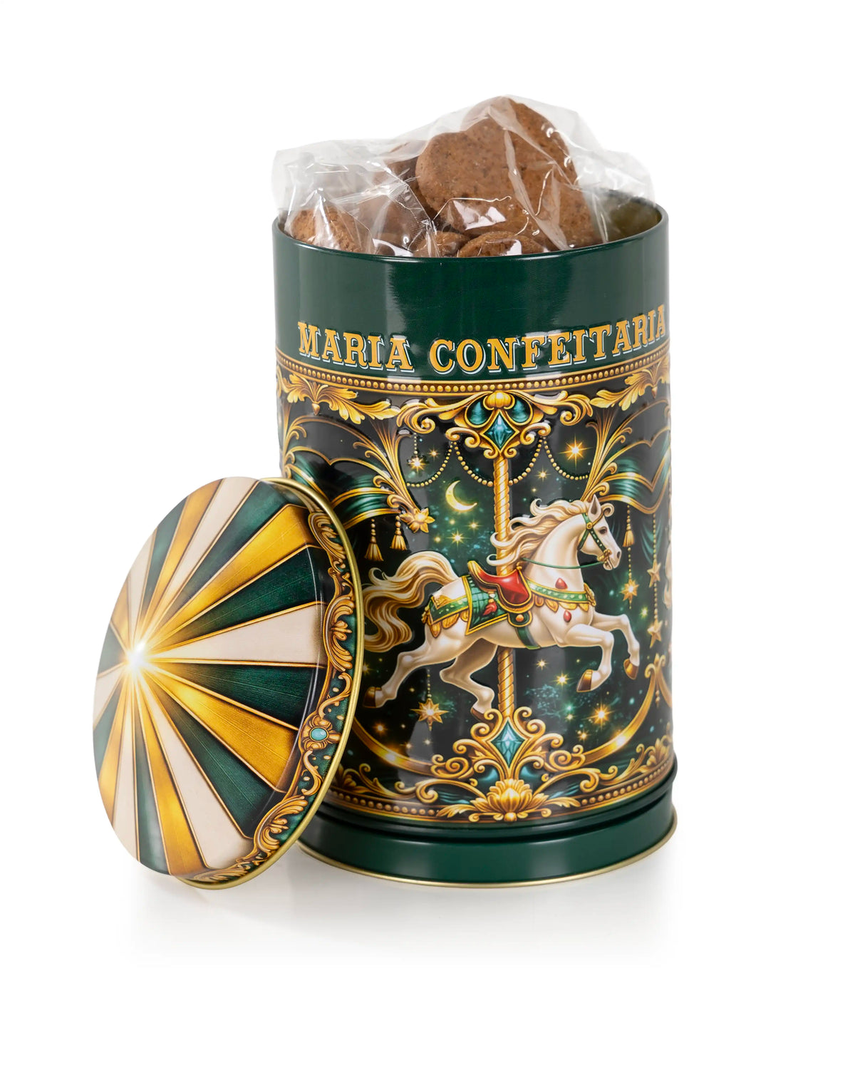 Lata de Bolachas "O Carrossel Encantado" Maria Confeitaria 150g
