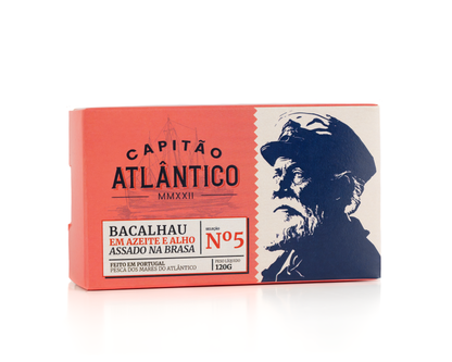 Bacalhau em Azeite e Alho Assado na Brasa Capitão Altêntico