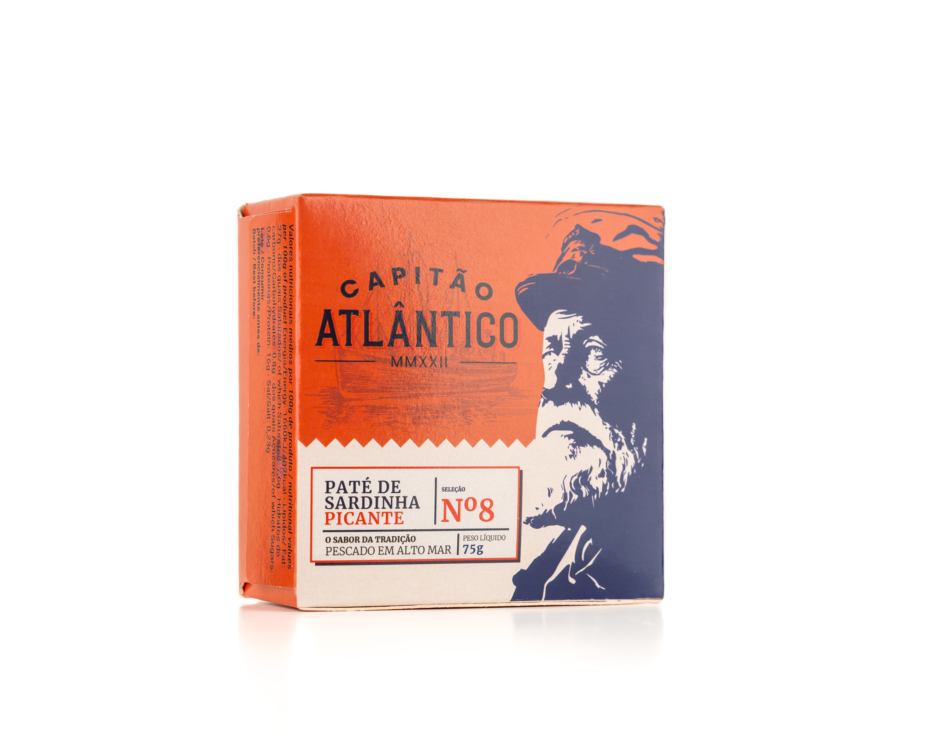 Patê de Sardinha Picante Capitão Atlântico 75g