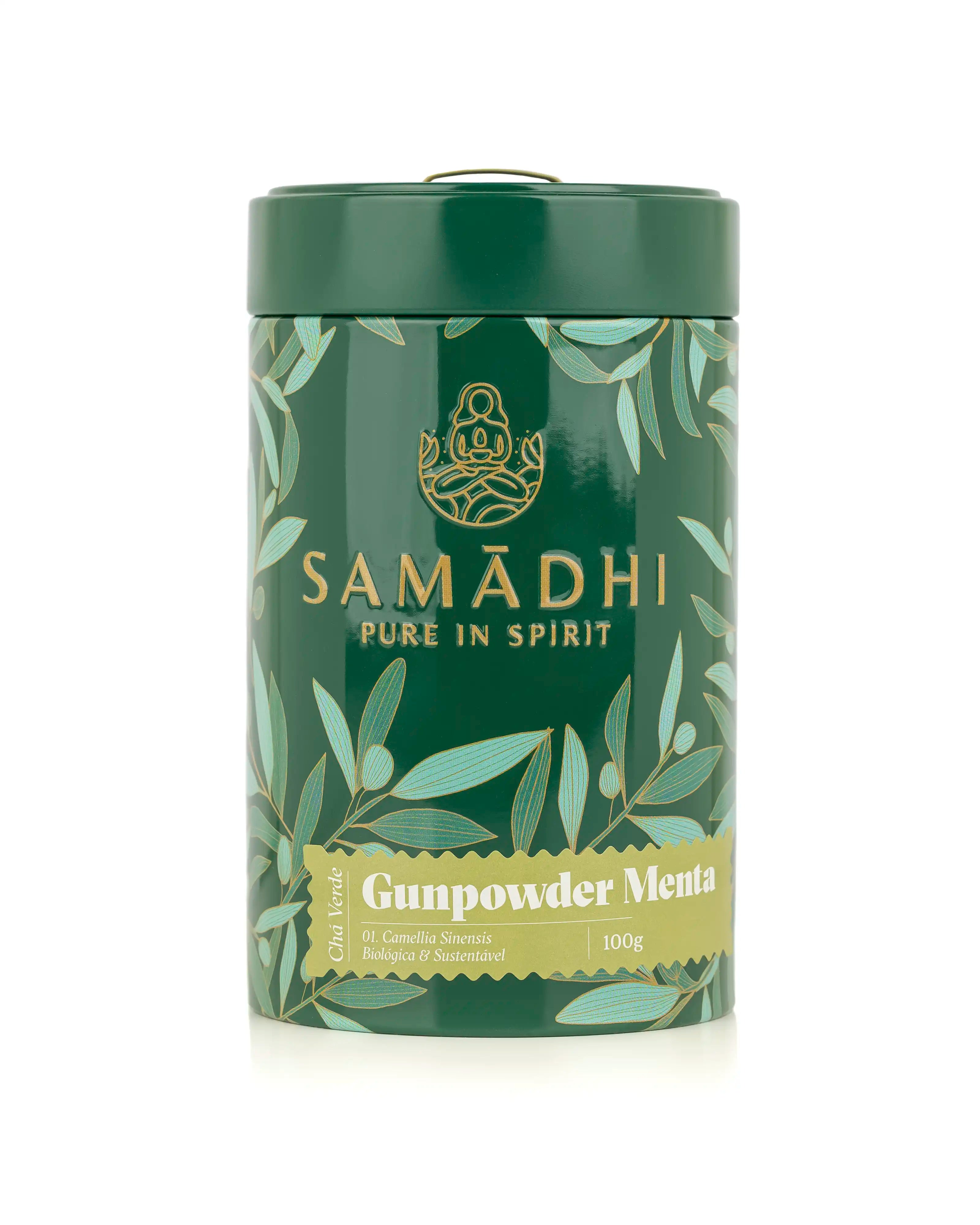 Chá Verde Gunpowder e Menta Samadhi 100g