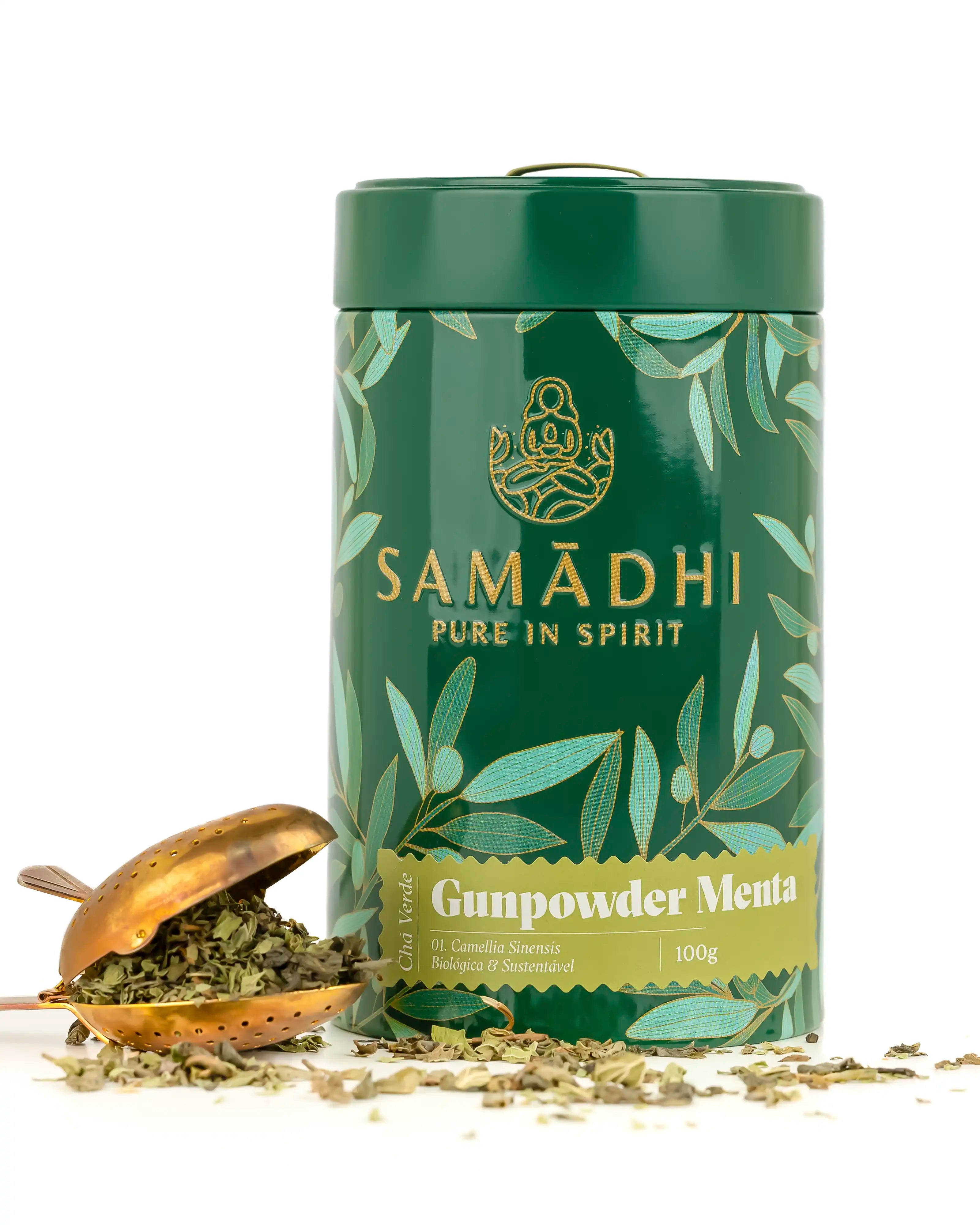 Chá Verde Gunpowder e Menta Samadhi 100g