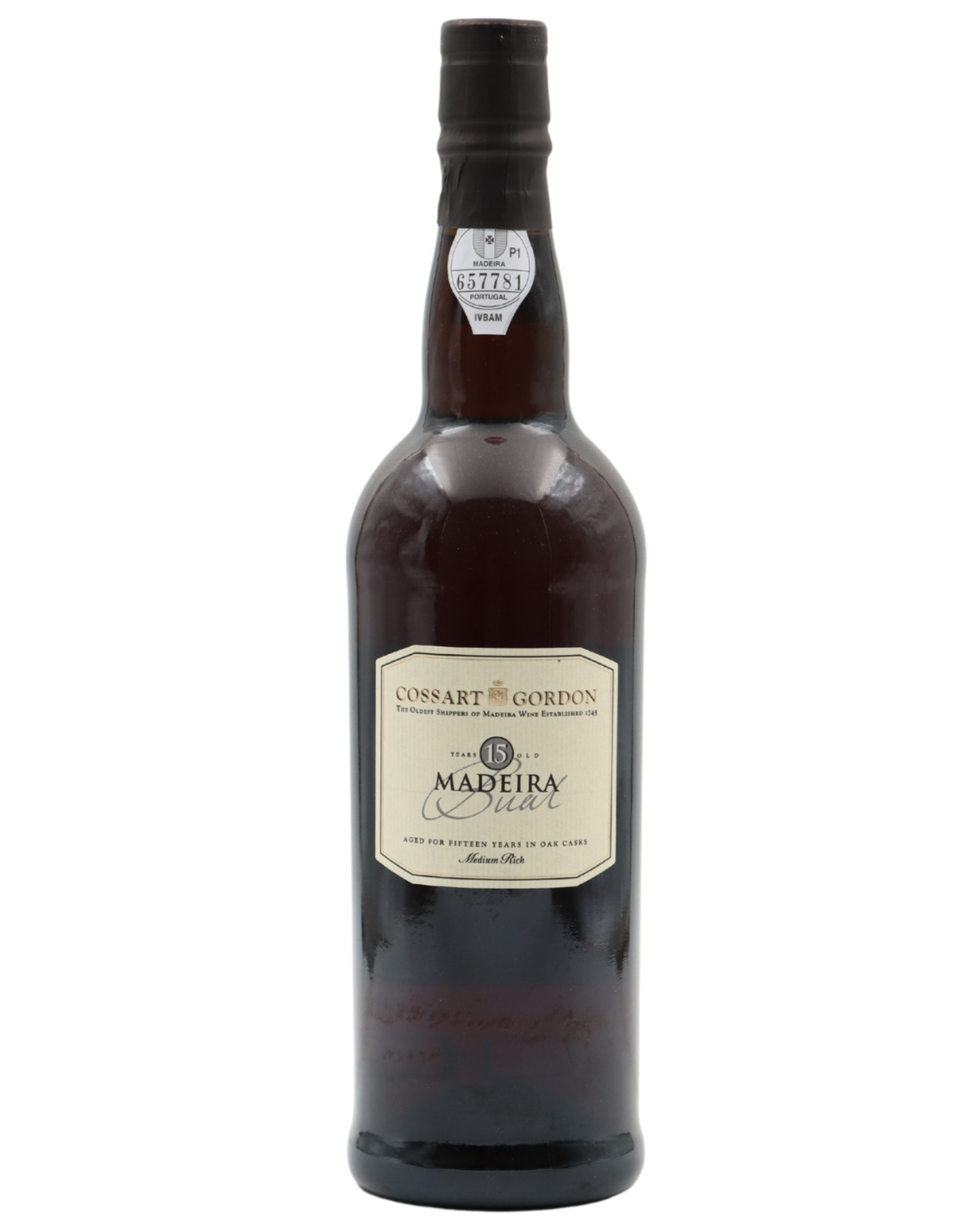 COSSART GORDON 15 ANOS BUAL (MEIO DOCE) 75 cl