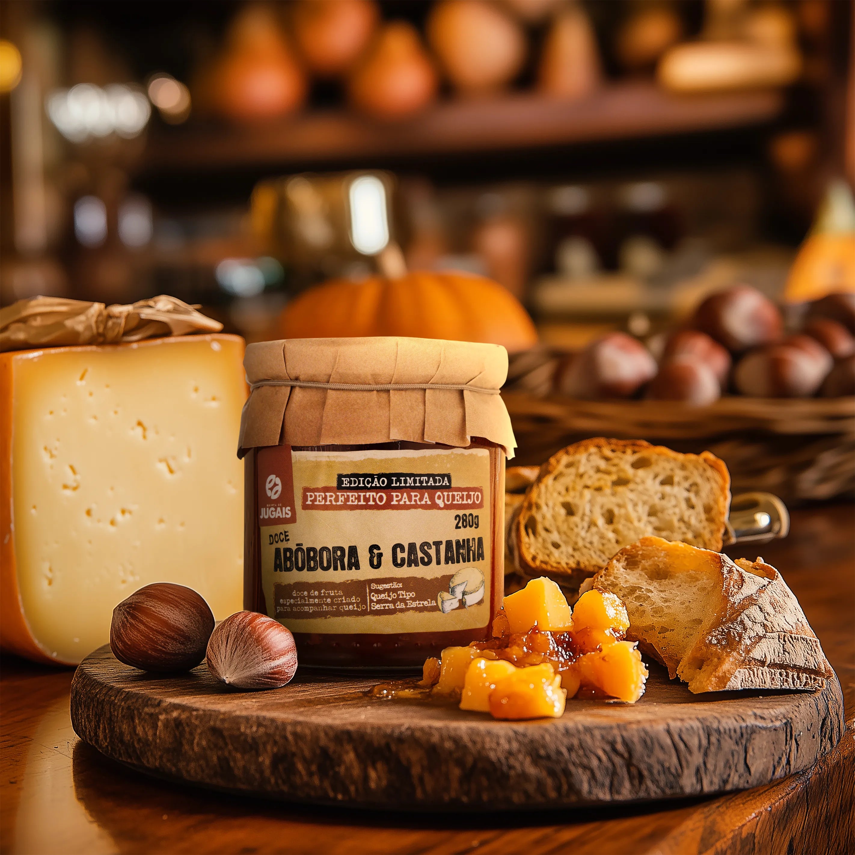 Doce Perfeito p/ Queijo - Abóbora e Castanha Quinta de Jugais 180g