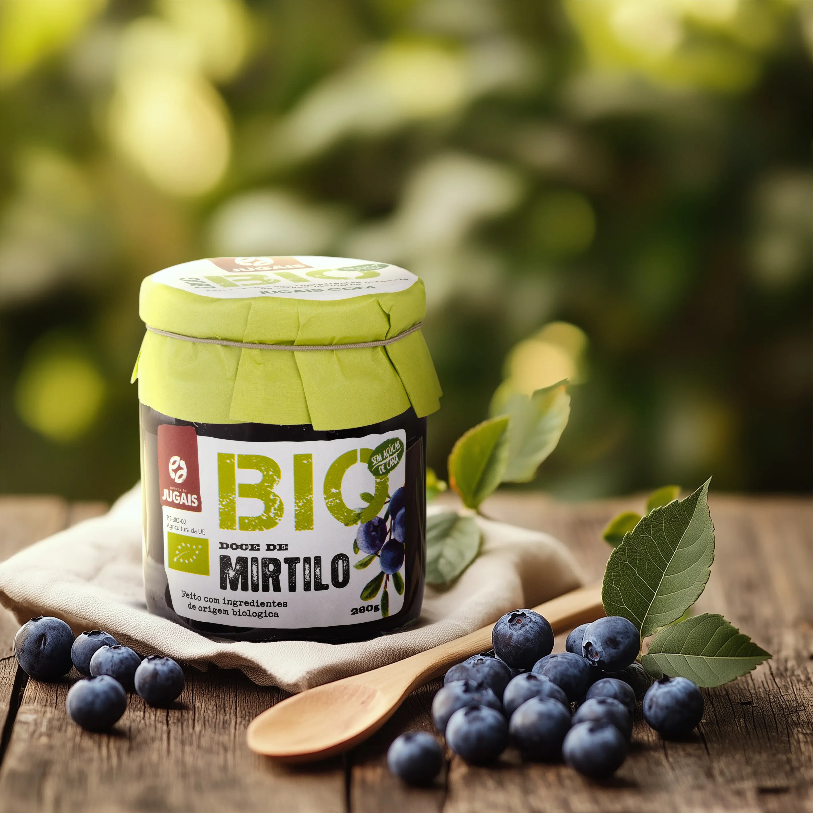 Doce Bio Mirtilo Quinta de Jugais 280g