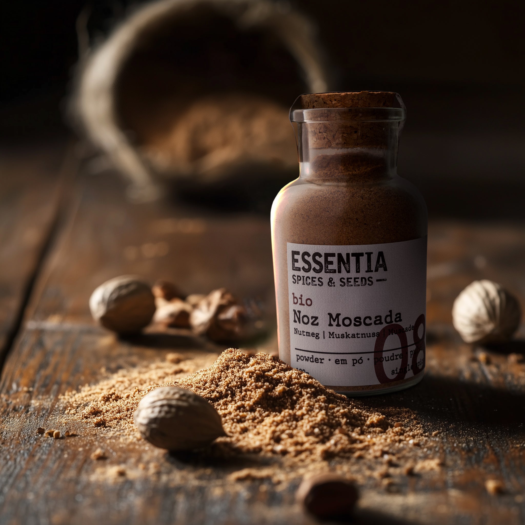 Noz Moscada Moída Essentia 100g