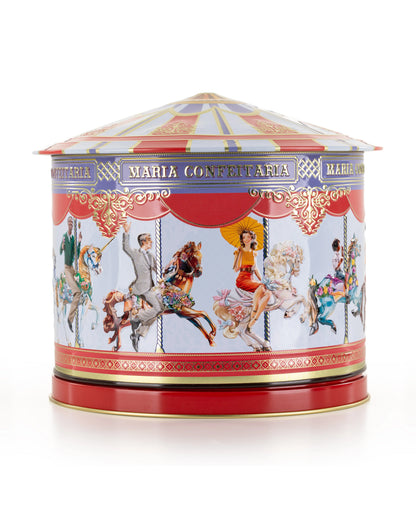 Lata de Música com Bolachas &quot;Carrossel&quot; Edição 2025 Maria Confeitaria 300g