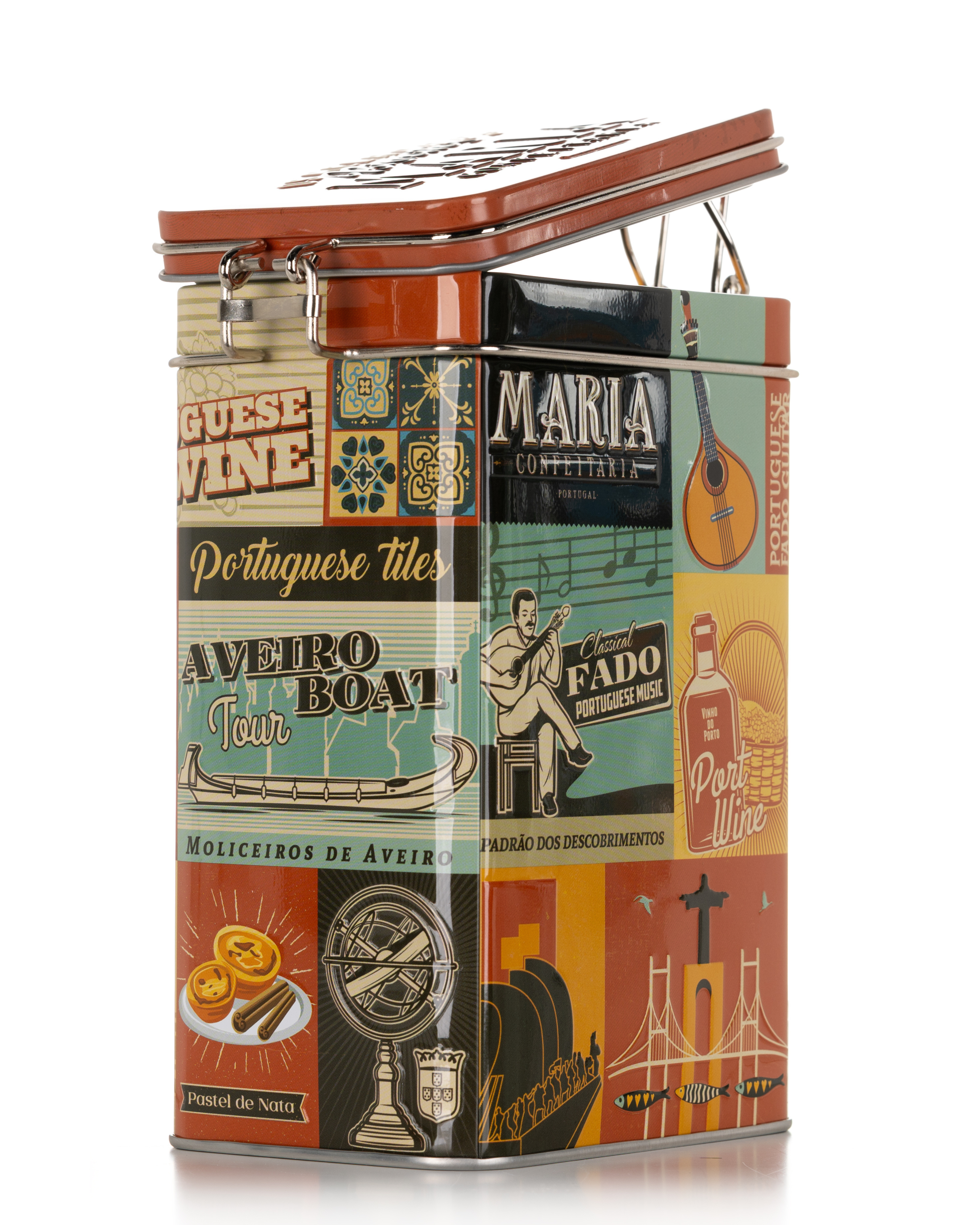 Tin of Artisanal Cookies &quot;Portugalia&quot; Maria Confeitaria 150g
