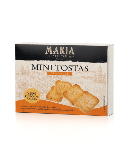 Mini Tostas de Trigo Maria Confeitaria