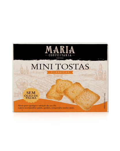 Mini Tostas de Trigo Maria Confeitaria