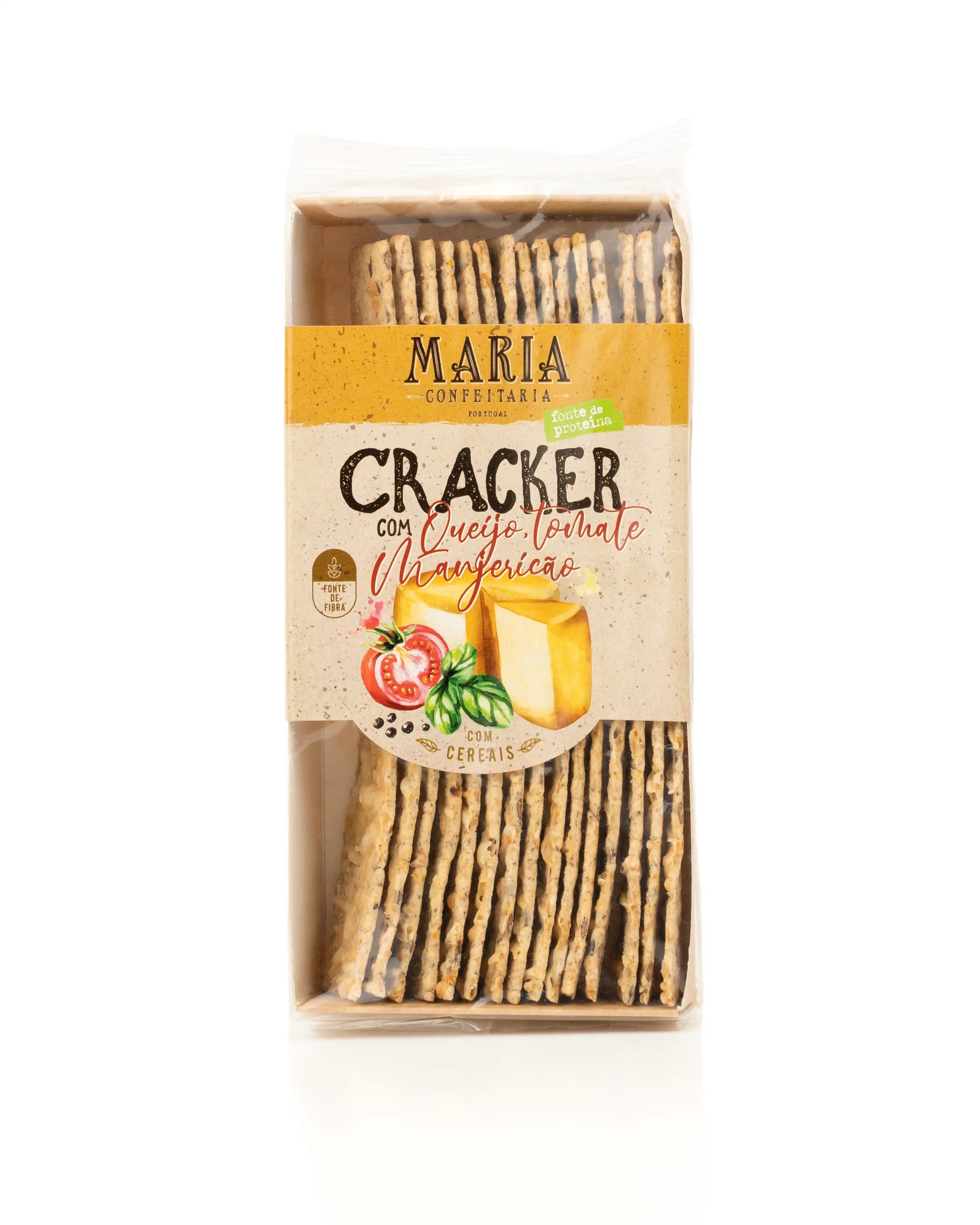 Crackers com Queijo, Tomate e Manjericão Maria Confeitaria 130g