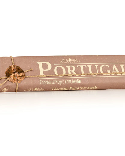 Tablete de Chocolate Negro com Avelãs &quot;Portugal&quot; Memórias Portuguesas 300g