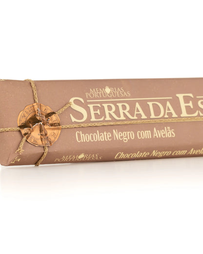 Tablete de Chocolate Negro com Avelãs &quot;Serra da Estrela&quot; Memórias Portuguesas 300g