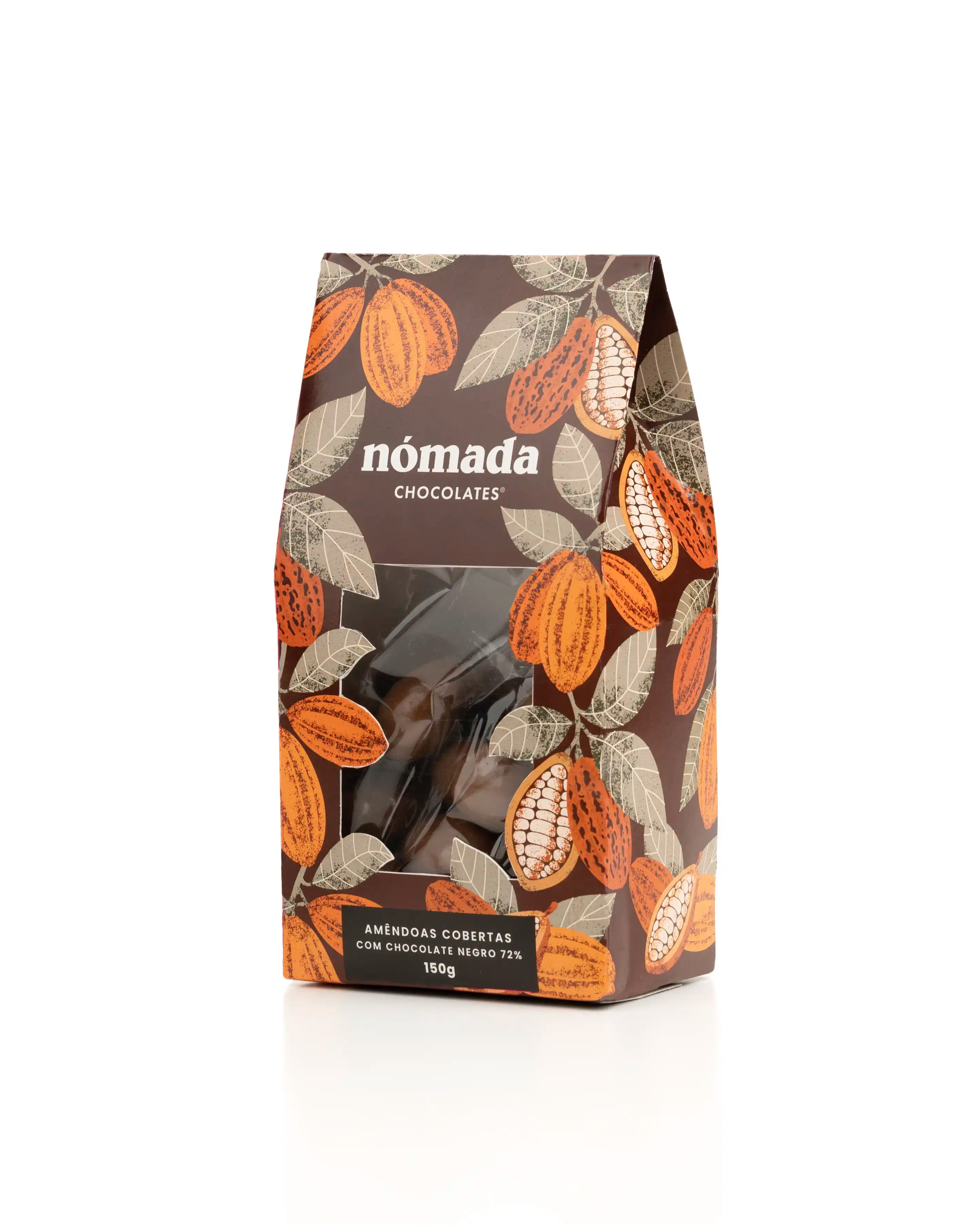 Amêndoas com Chocolate Negro Nómada 150g