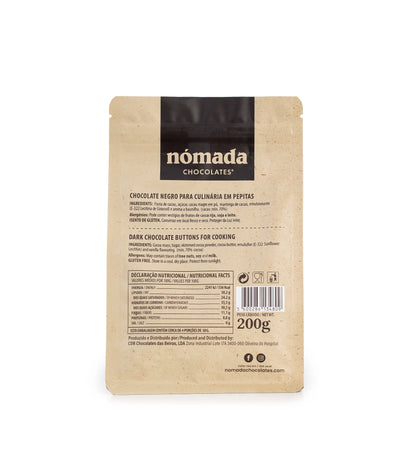 Nomad Culinary Chocolate Chips 70% 200g