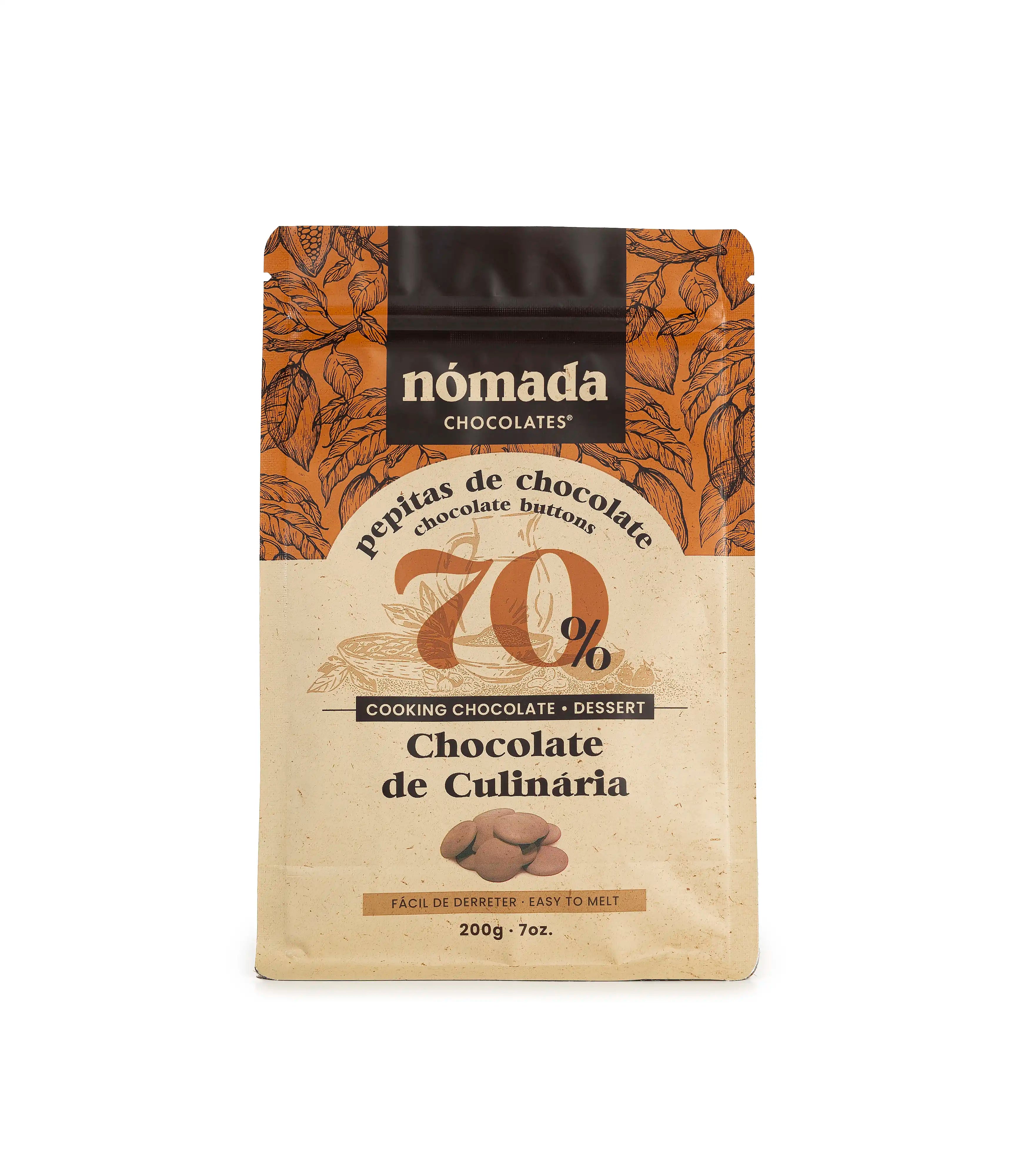 Nomad Culinary Chocolate Chips 70% 200g