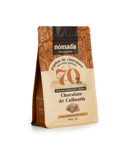 Pepitas de Chocolate de Culinária 70% Nómada 200g
