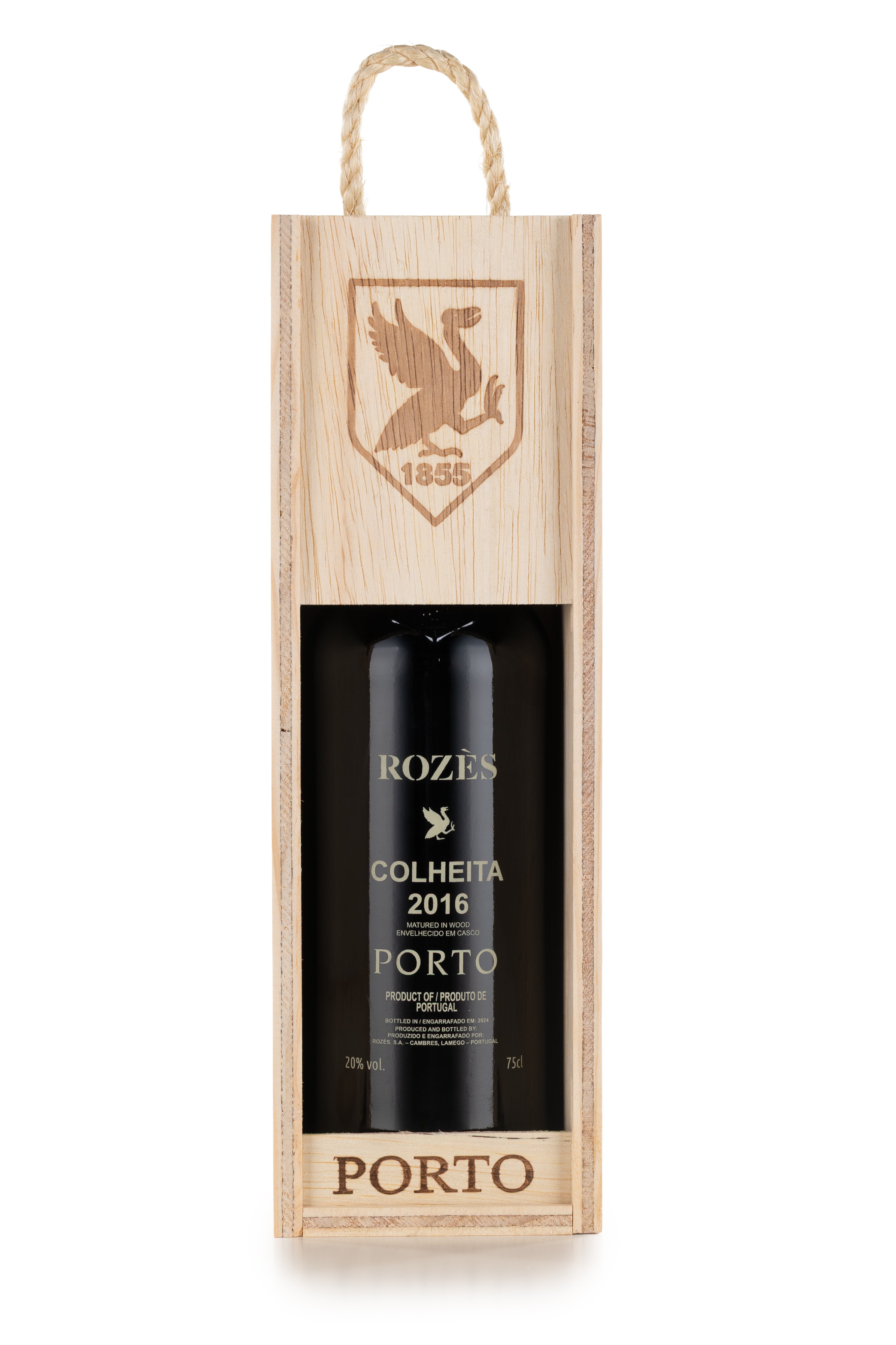 Vinho do Porto Rozès Colheita 2016 c/cx. madeira 75cl