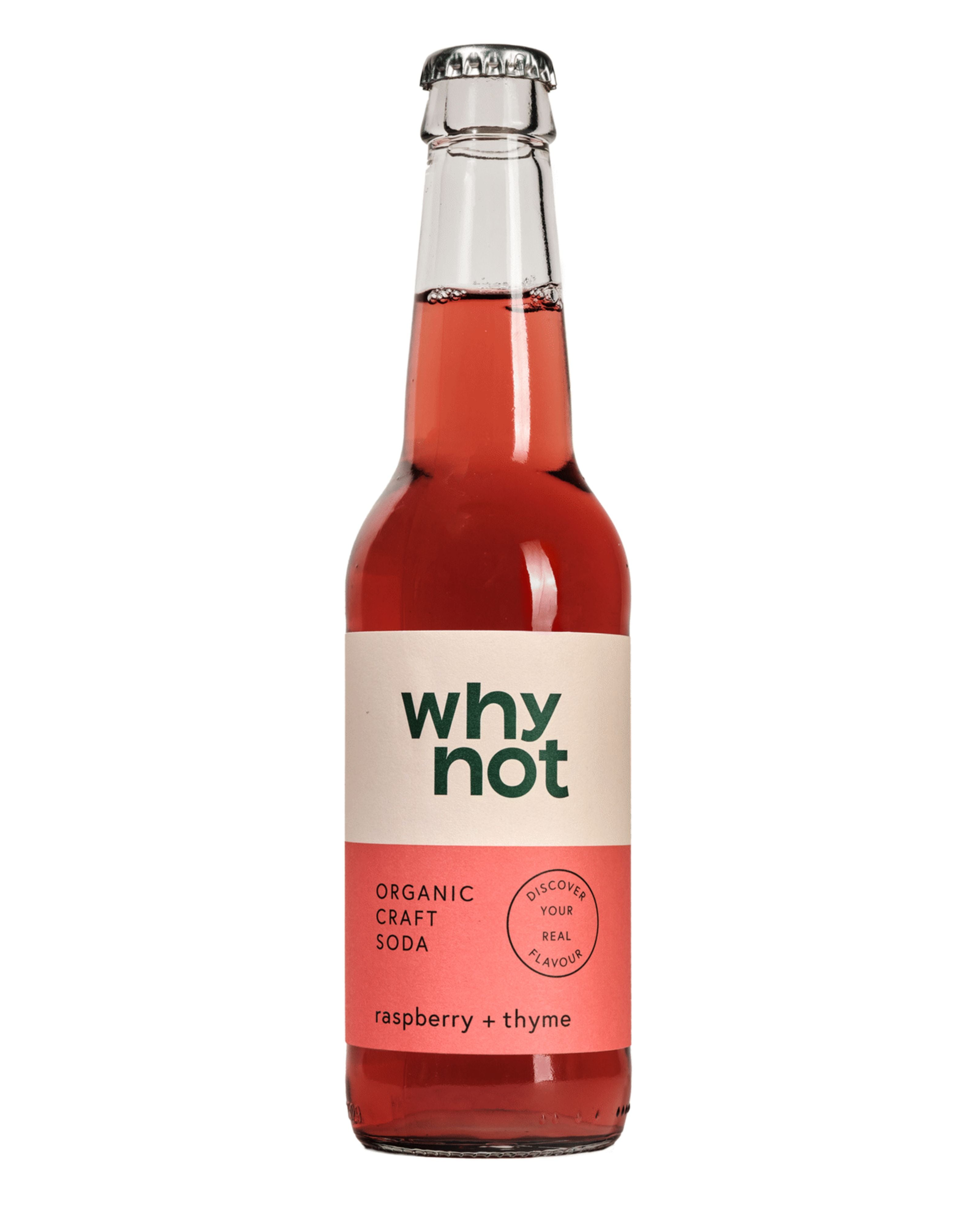 Why Not Organic Raspberry and Thyme Soda 33cl