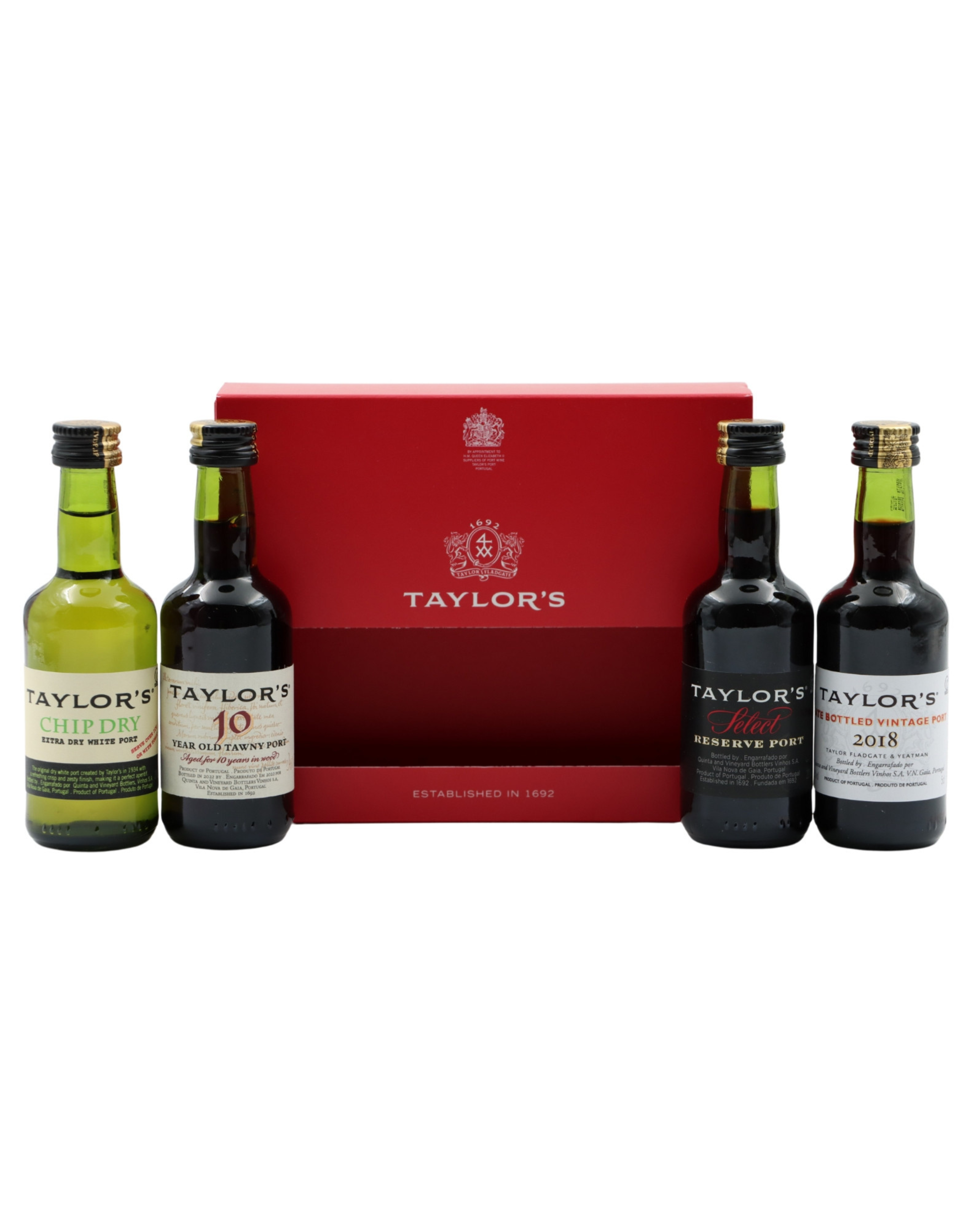 Estojo c/4 miniaturas vinho do Porto Taylor&