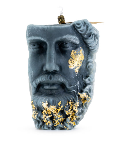 Zeus Scented Candle with Gold Leaf