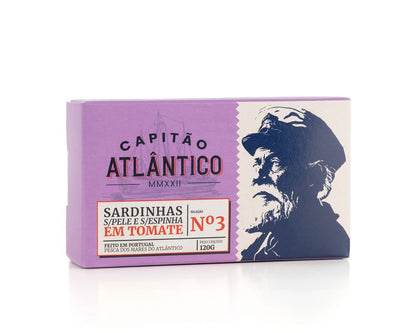 Sardinhas s/ Pele e s/ Espinhas em Tomate Capitão Atlântico