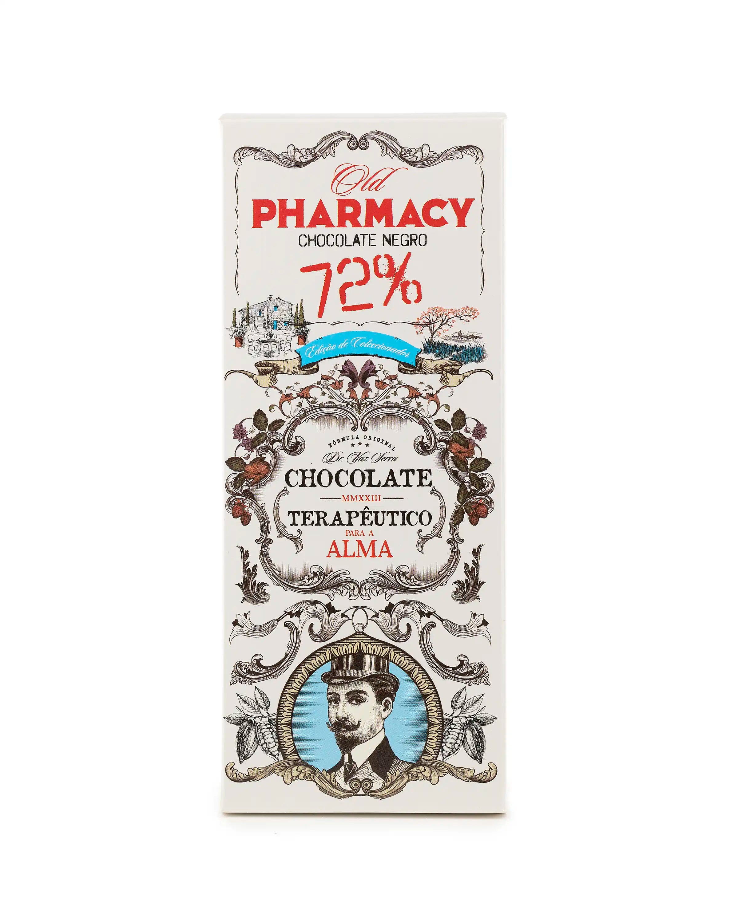 Chocolate Negro BIO 72% Cacau Edição Limitada Old Pharmacy 100g